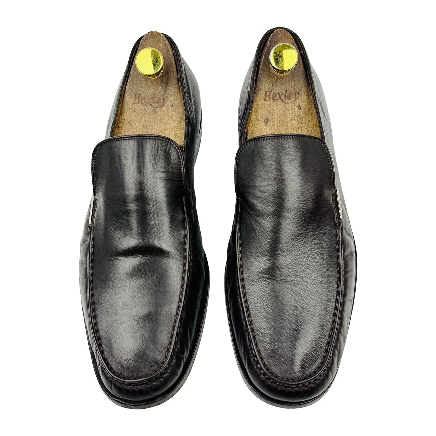 Bally Men's Brown Leather Swiss Made Loafers (Size 42.5)