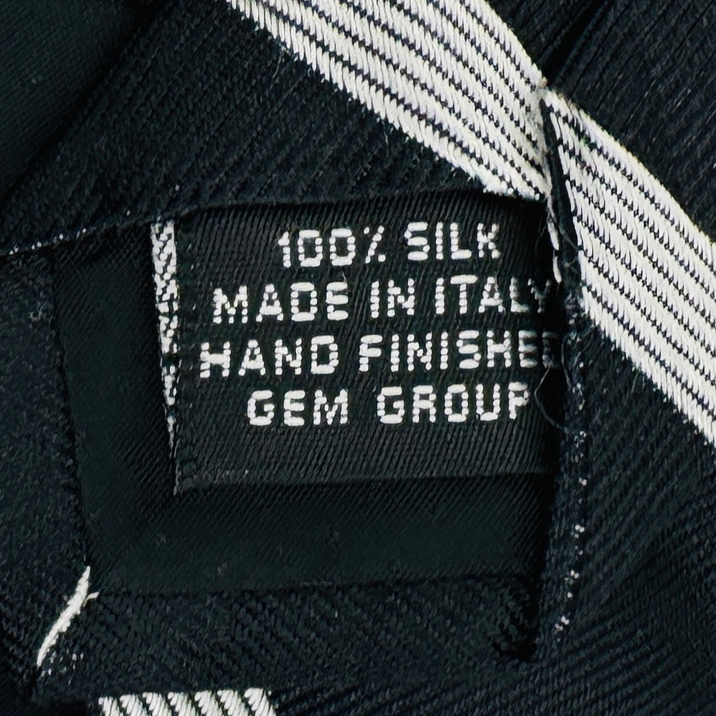 Paolo Gucci Black 'Horizontal Stripes' Tie (Size Regular)