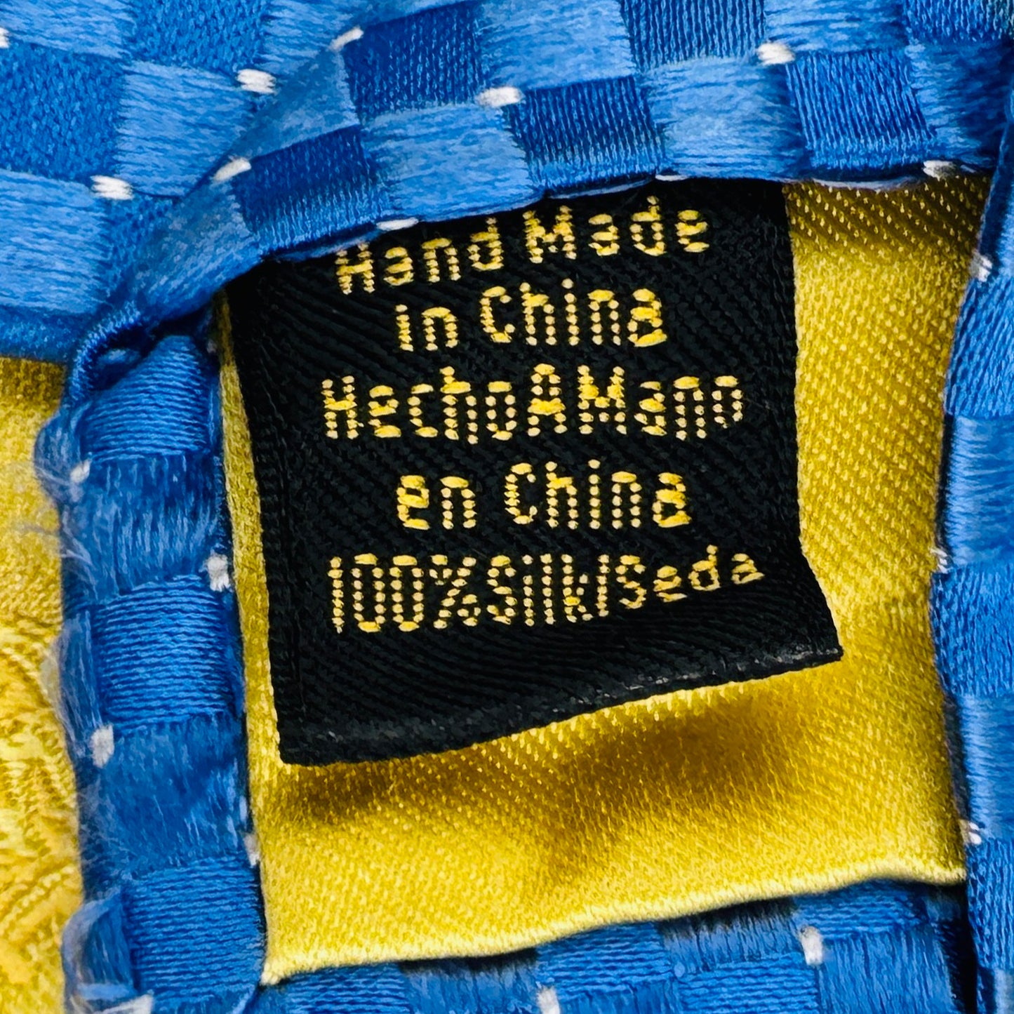 Donald J. Trump Signature Blue 'Micro Check Pattern' Tie (Size Regular)