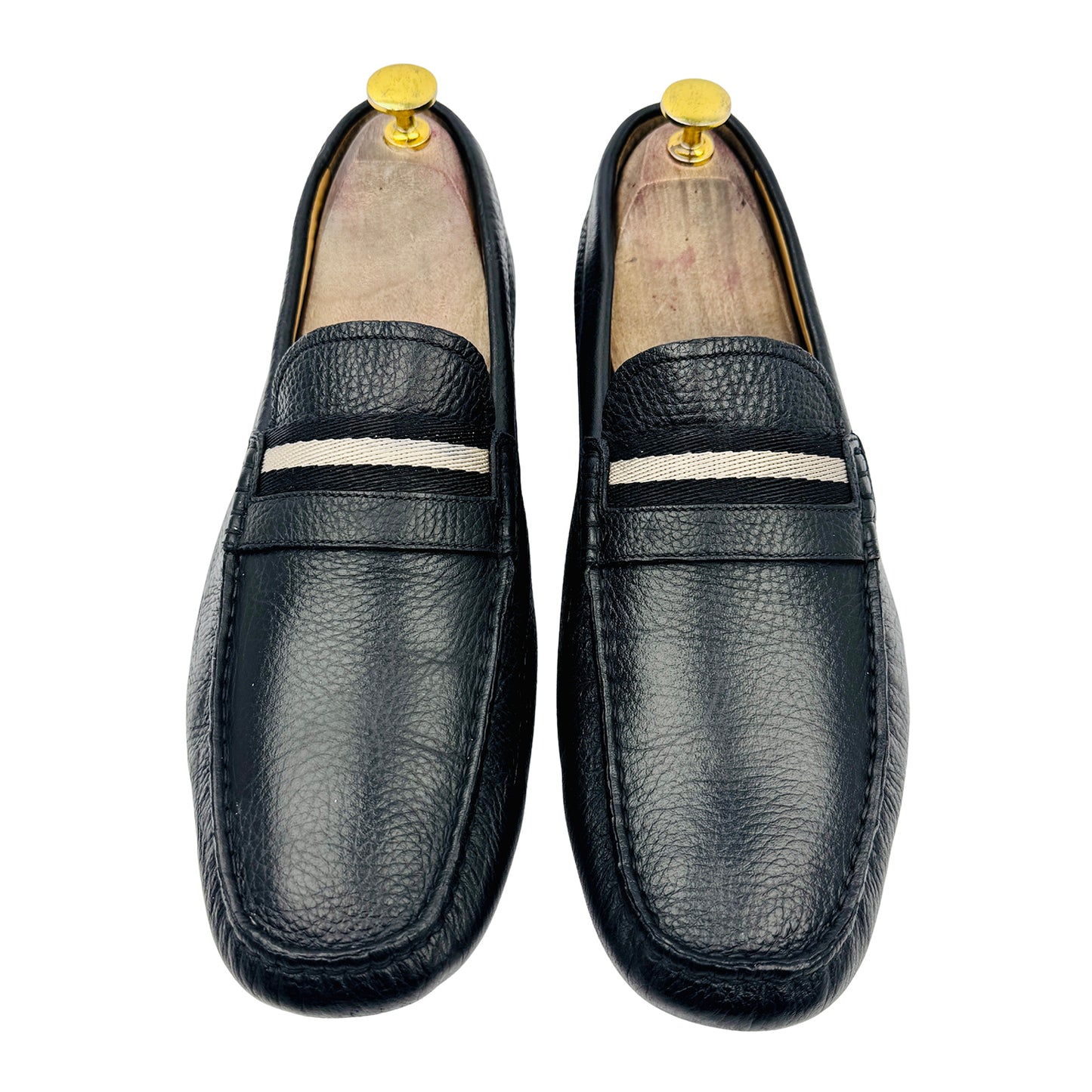 Bally Men's Pilot Driver Grained Leather Loafers (Size 42/42.5)