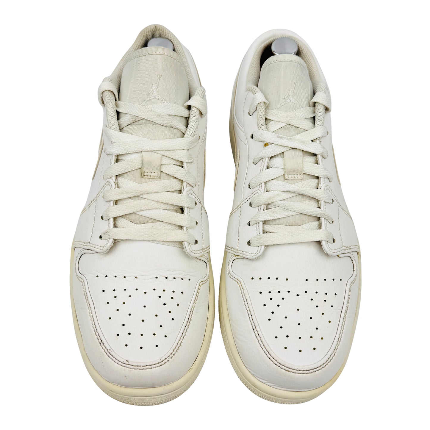 Nike Air Jordan 1 Low 'Triple White' Sneakers (Size 45.5) - 553558-136