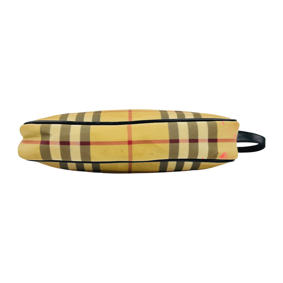 Burberry Nova Check Yellow Beige Wristlet Bag