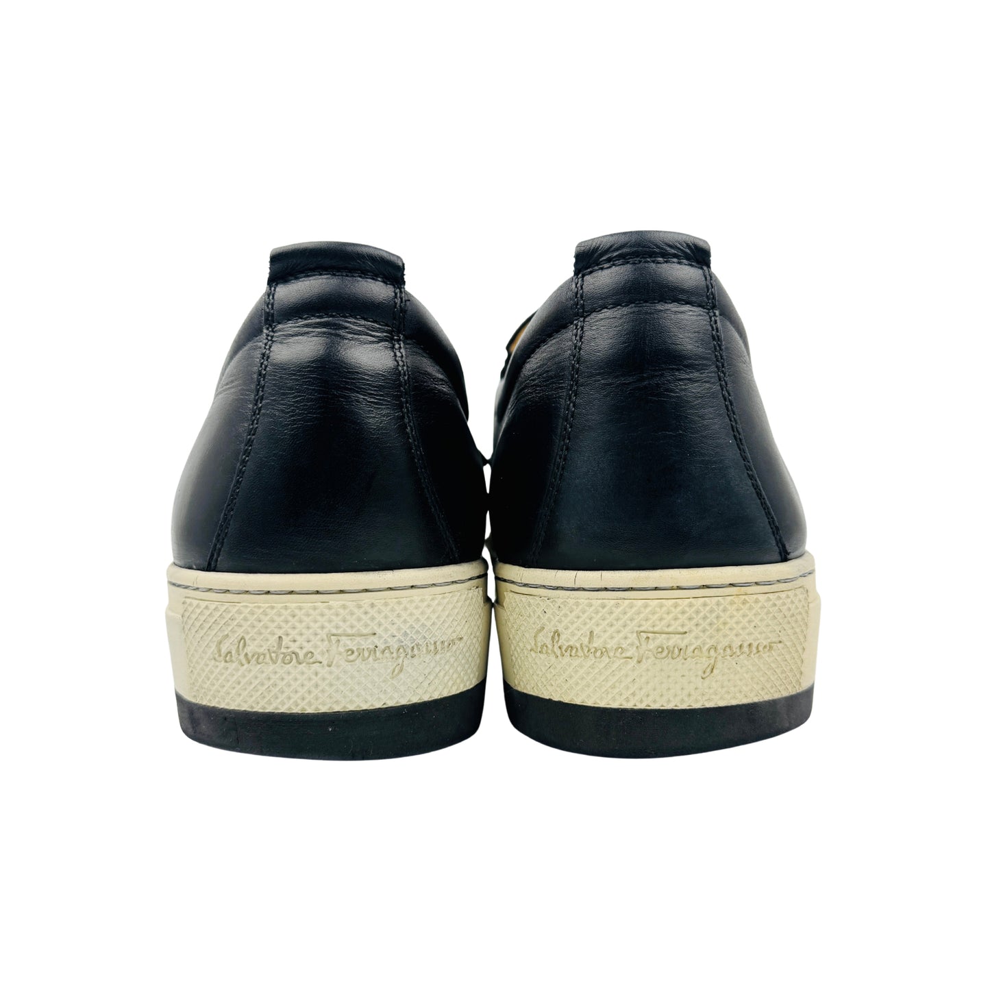 Salvatore Ferragamo Men's Lucca Black Shoes (Size 43.5/44)