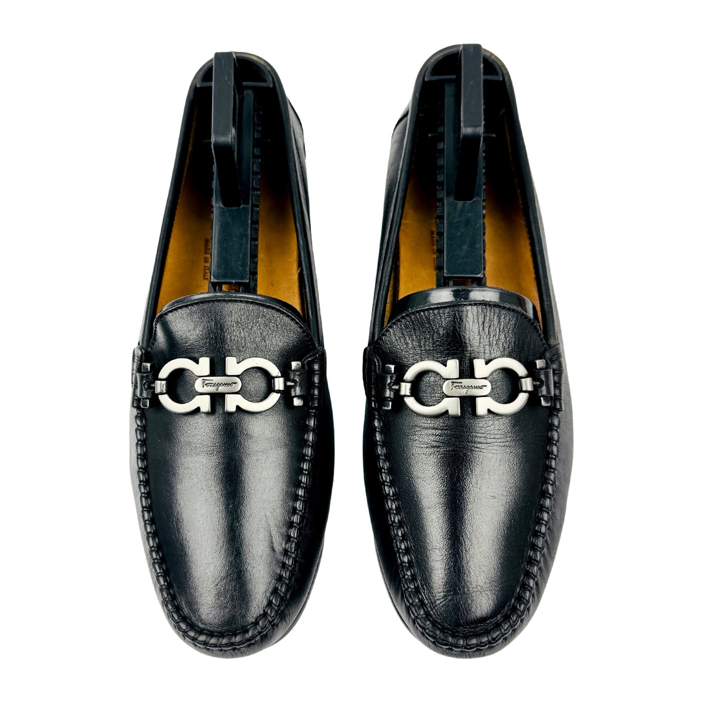Salvatore Ferragamo Gancini Ornament Loafers (Size 36)