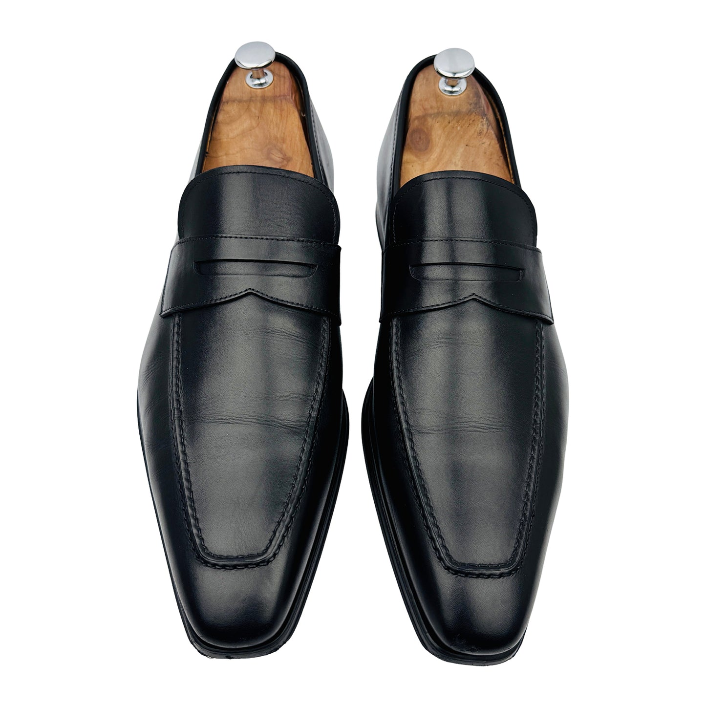 Magnanni Men's Maine Black Loafers (Size 46/46.5) - 15447