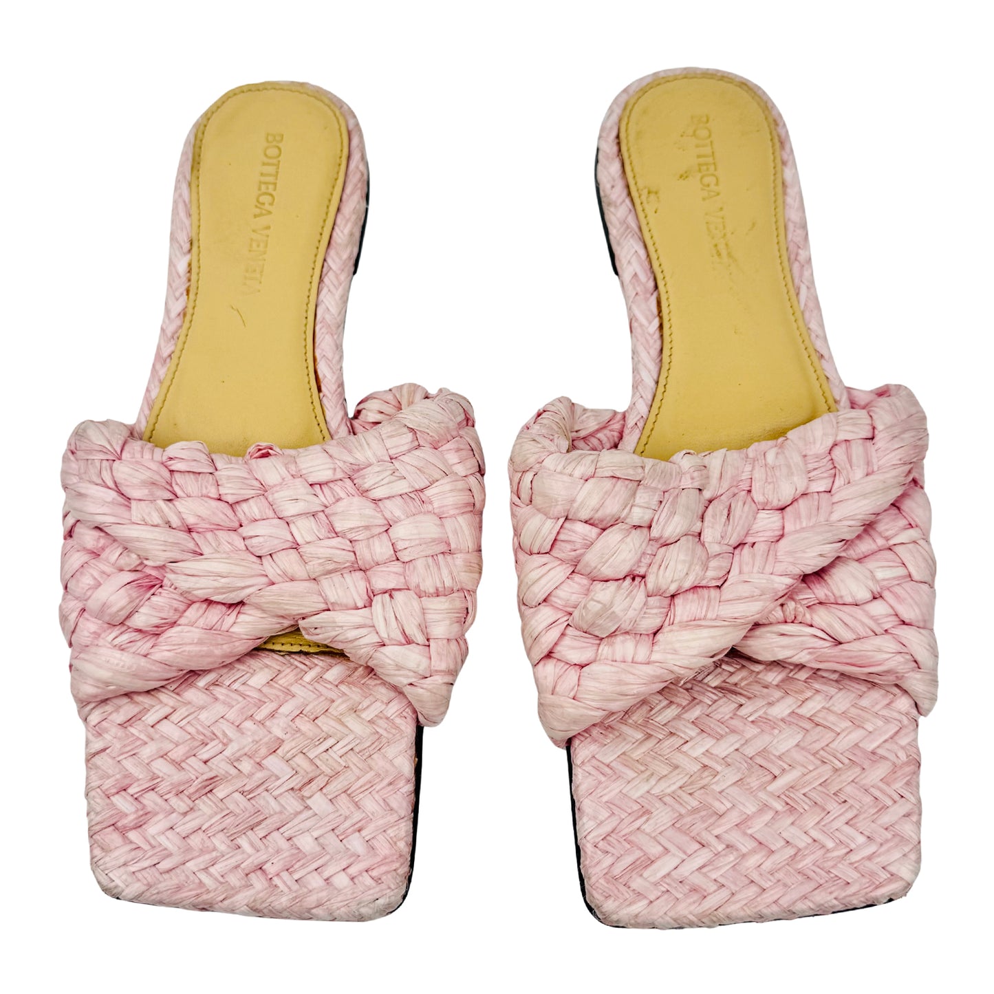 Bottega Veneta Raffia Stretch Sandal Slippers (Size 38)