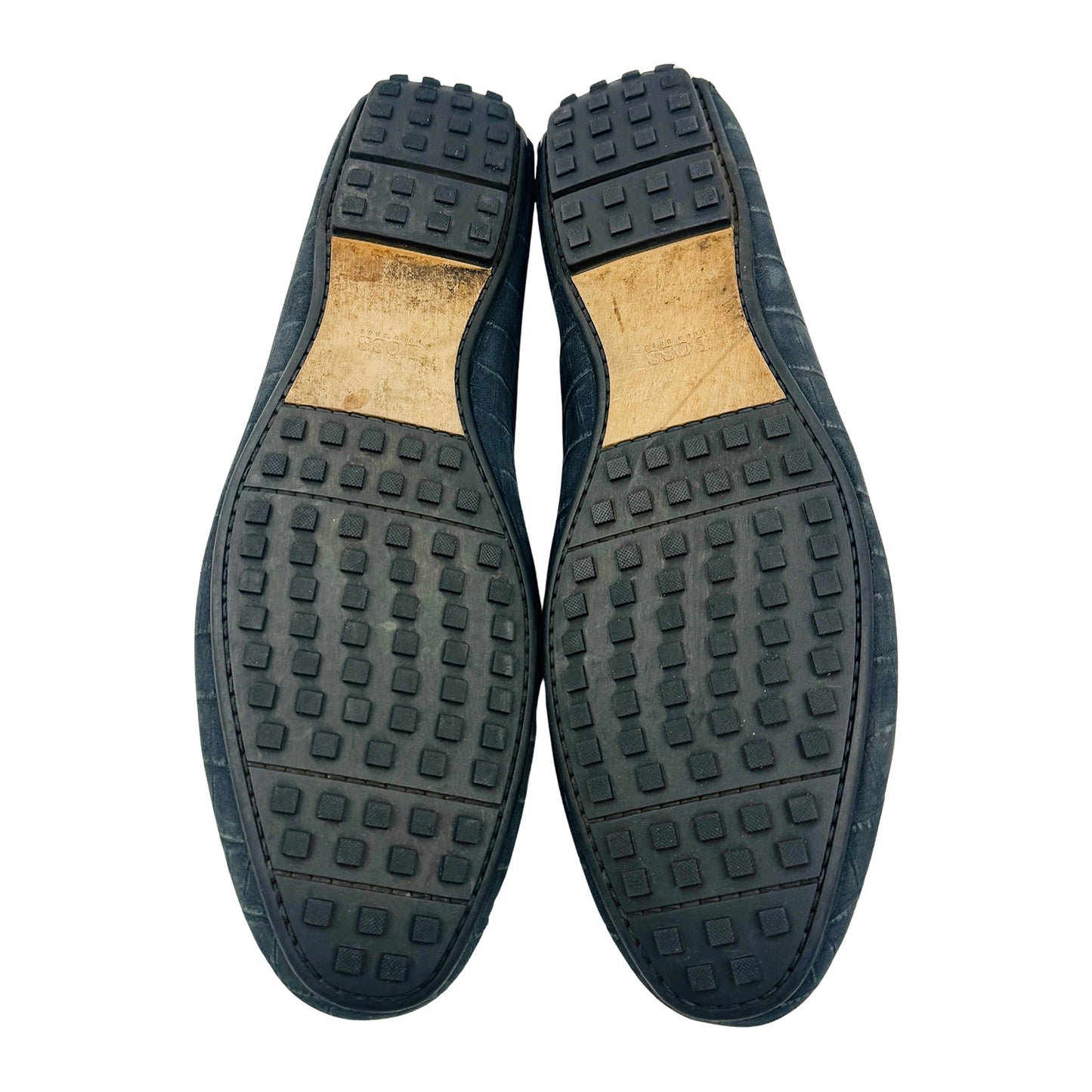 Hugo Boss Men's Croc-Embossed Leather Loafers (Size 42)