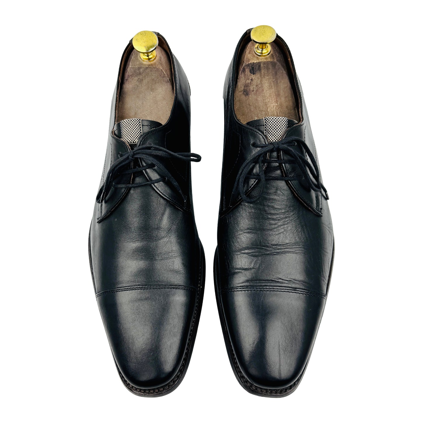 Floris van Bommel Black Derby Shoes (Size 42/42.5)