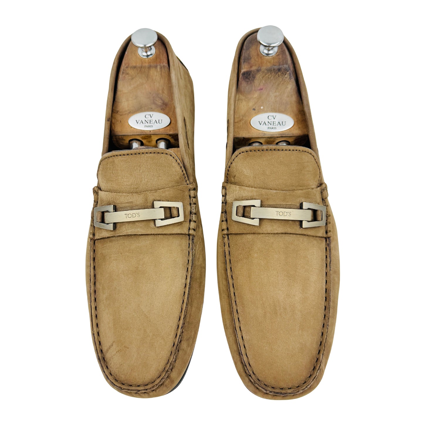 Tod's Men's Beige Suede Italian Loafers (Size 46)