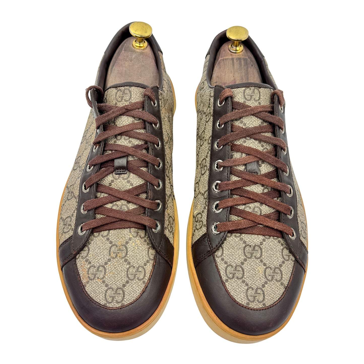 Gucci Brooklyn GG Supreme Canvas Low-Top Sneakers (Size 43/43.5)