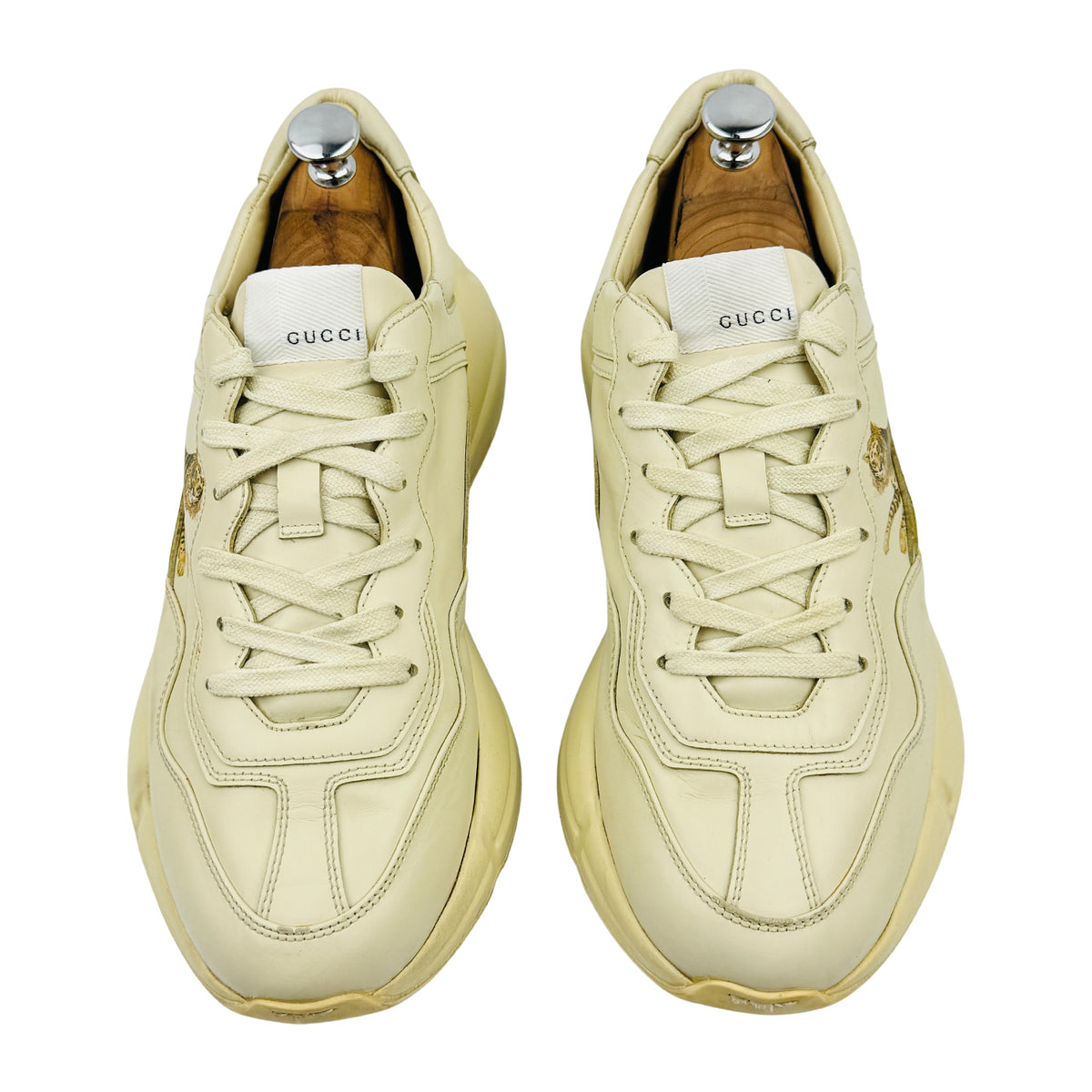 Gucci Rhyton Tiger Ivory Sneakers (Size 41/41.5) - 687611 DRW00 9522