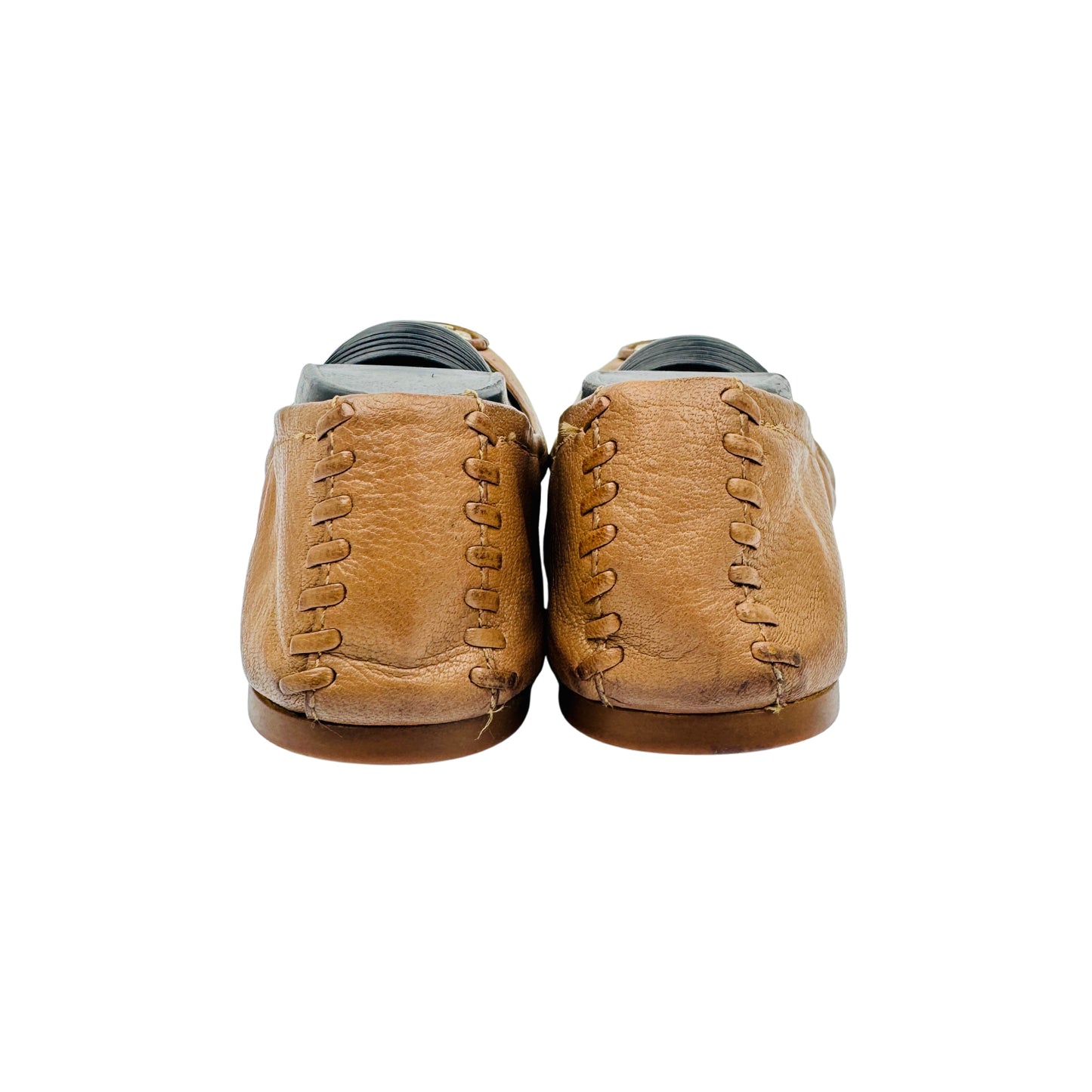 Tory Burch Women's Reva Tan Ballet Flats (Size 39.5)