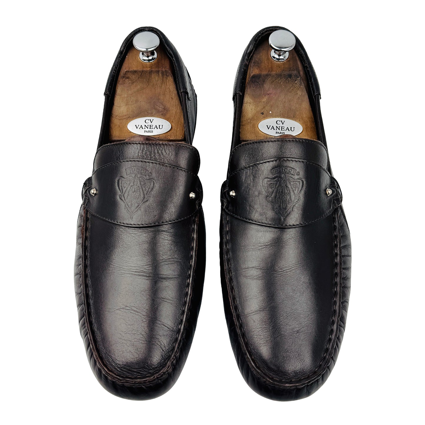 Gucci Men's Brown Leather Loafers (Size 44/44.5)