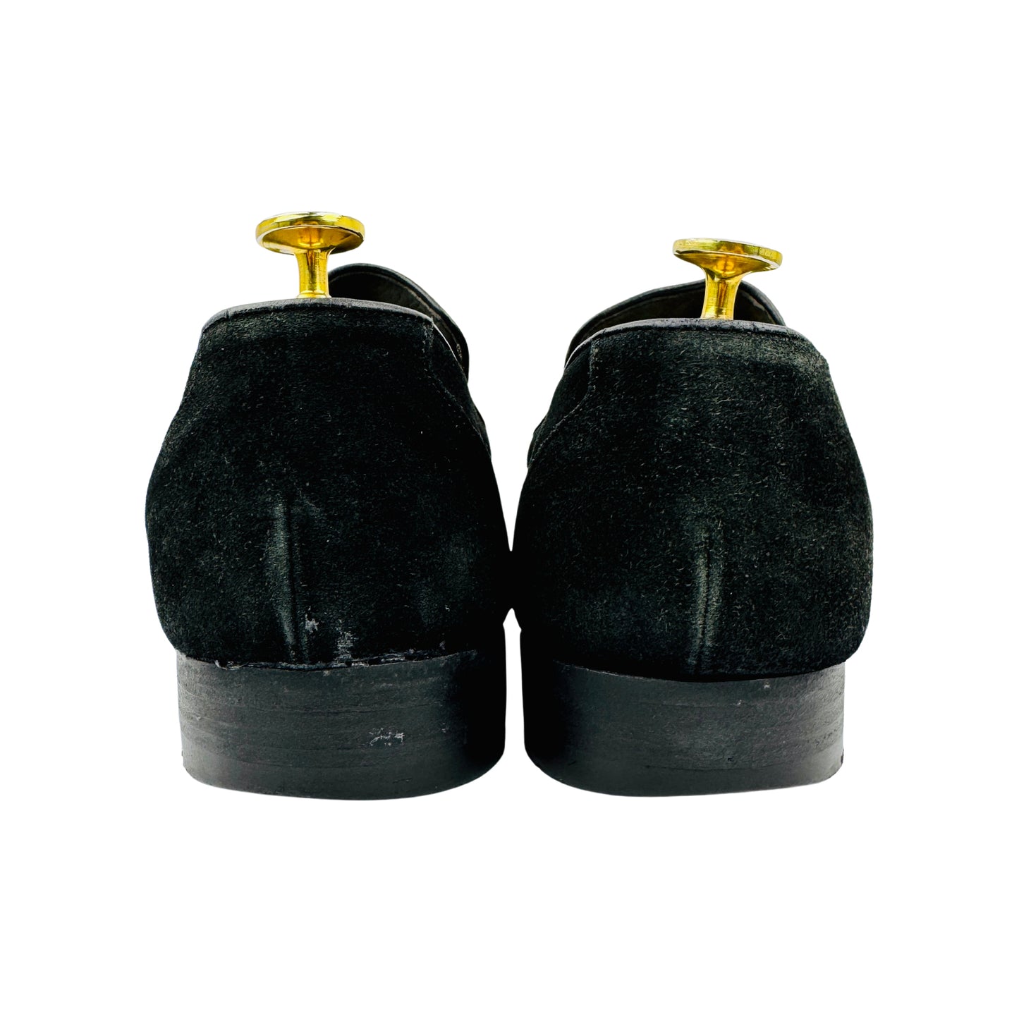 Versace Men's Black Suede Loafers (Size 42.5)