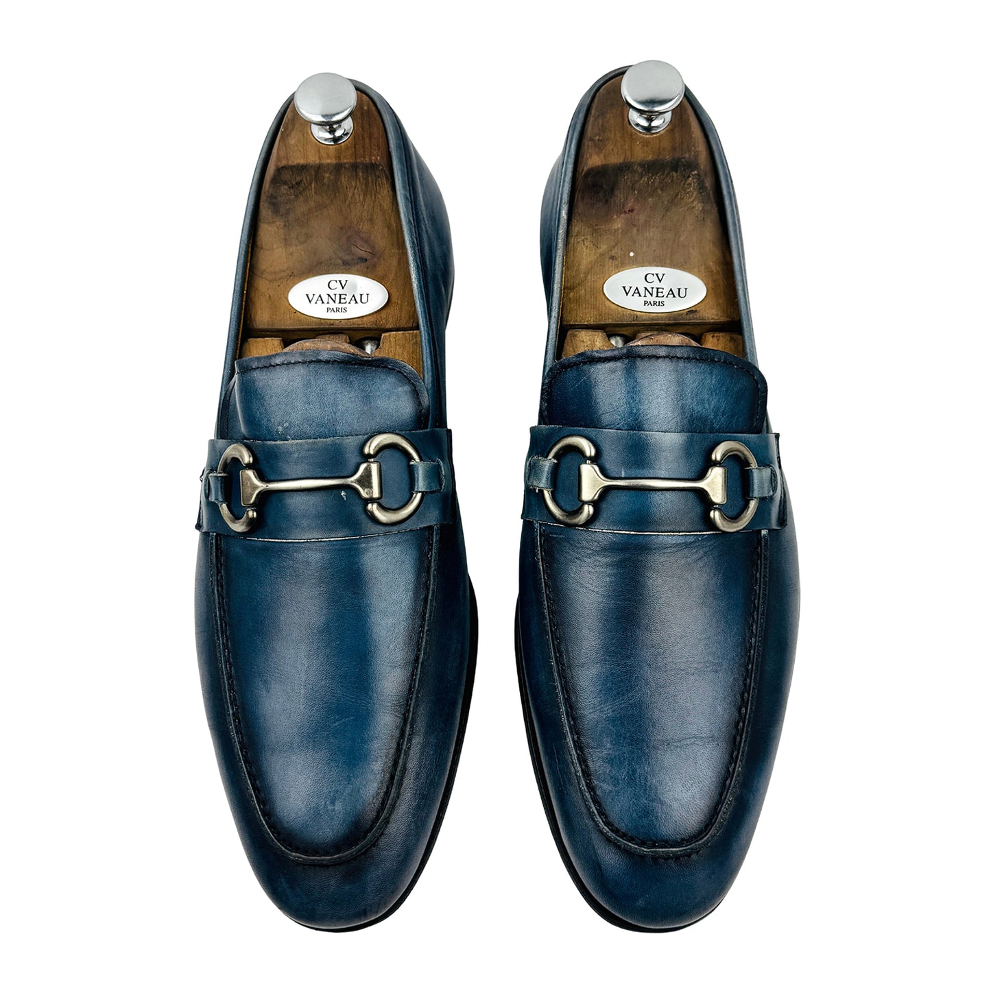 Calce Men's Blue Horsebit Loafers (Size 43.5)