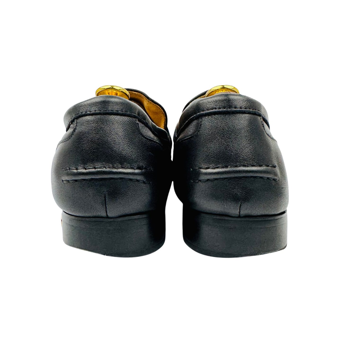 Gucci Men's Horsebit Black Leather Loafers (Size 43)