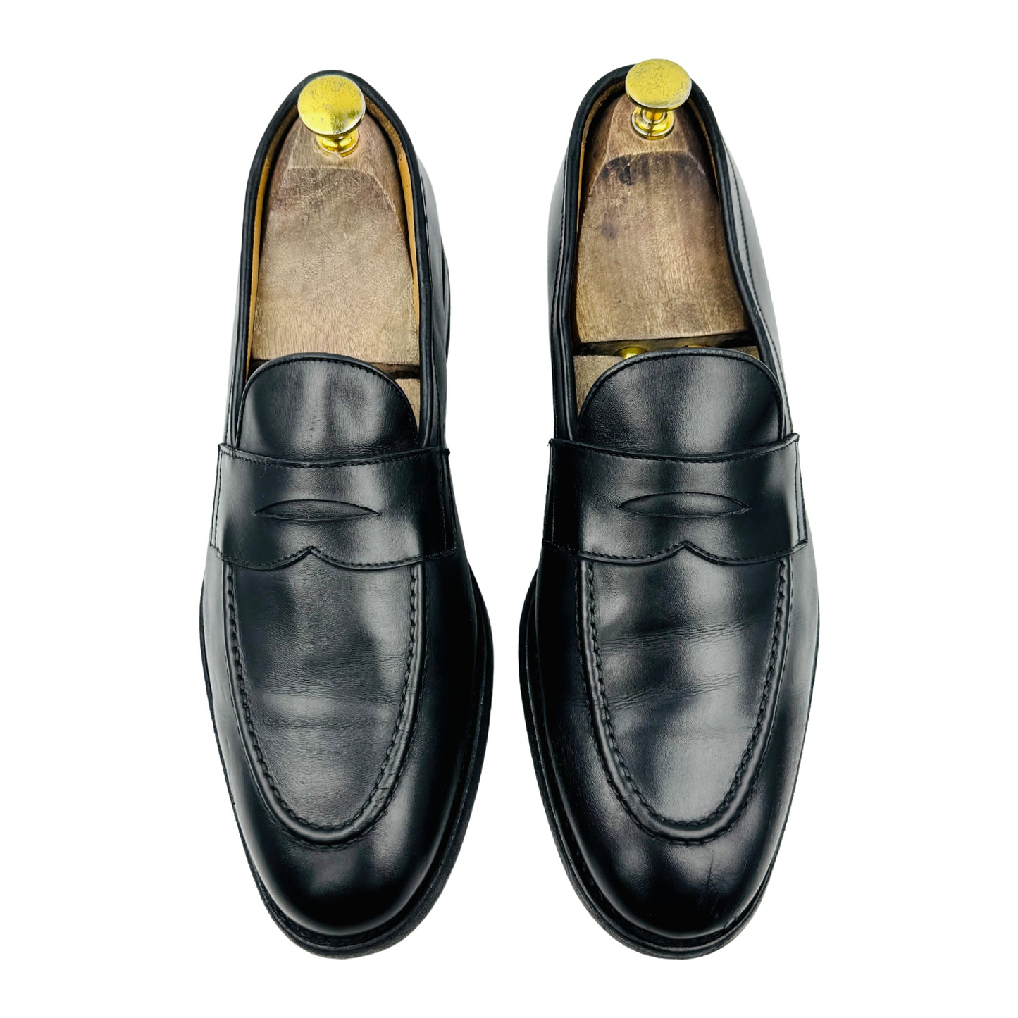 Berwick 1707 Men's Black Loafers (Size 42/42.5)