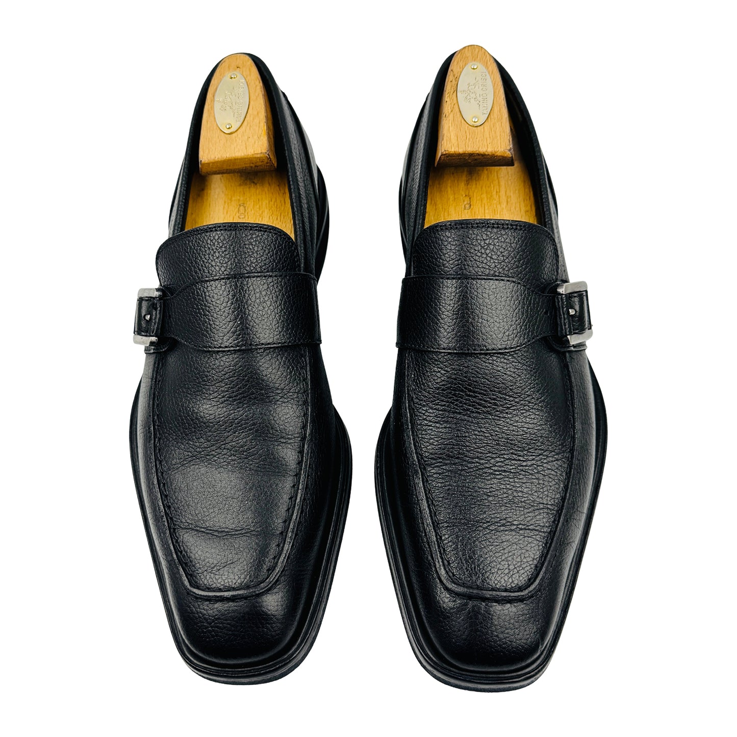 Bally Black Leather Single Monkstrap Loafers (Size 42.5)