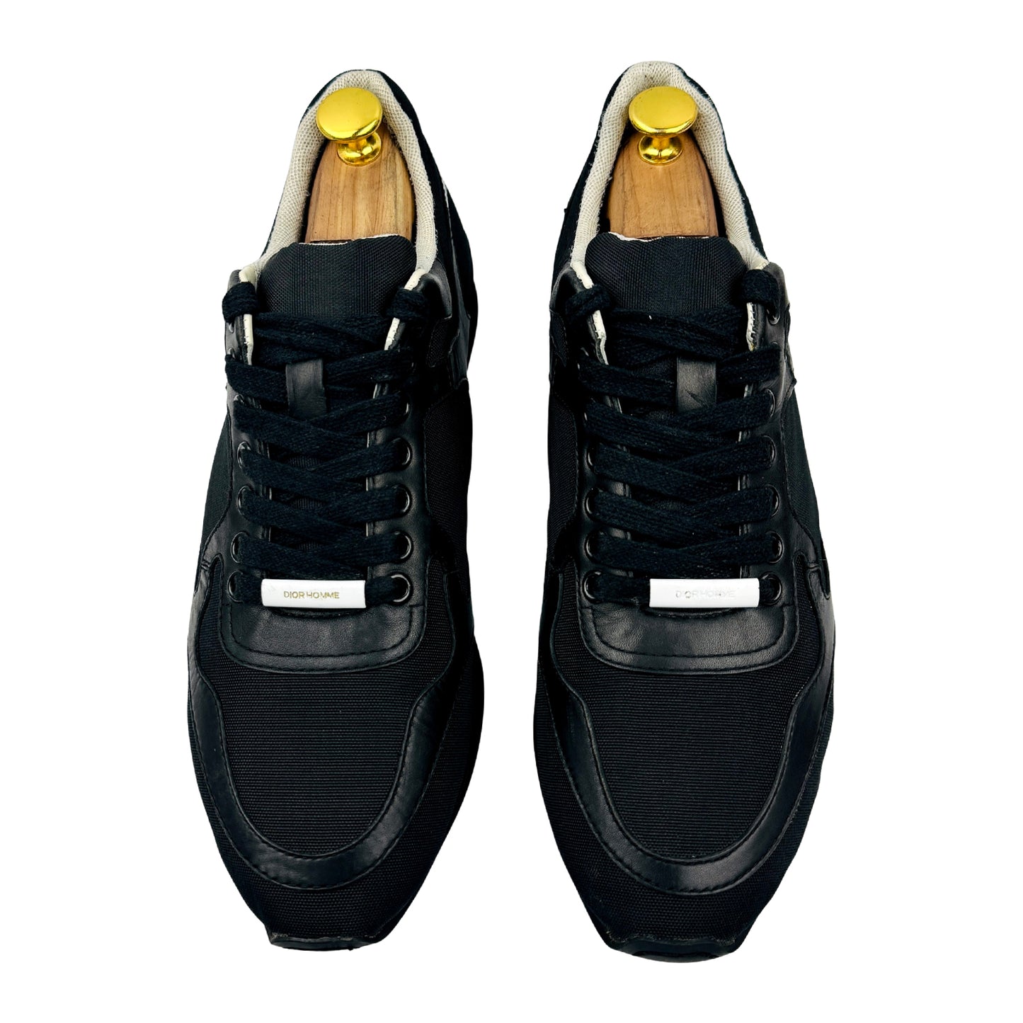 Dior Homme Black Leather Low Top Sneakers (Size 42/42.5)