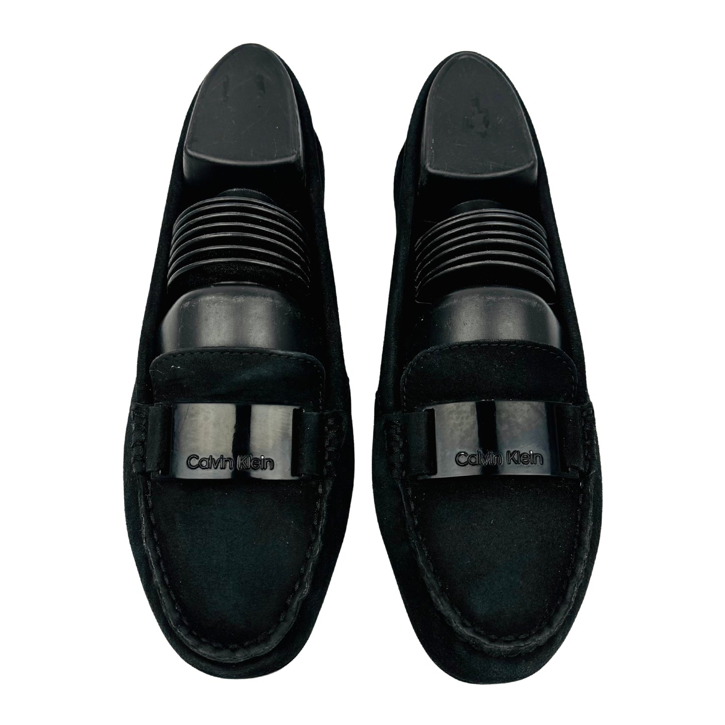 Calvin Klein Women's Black Suede Loafer (Size 38) - E8887