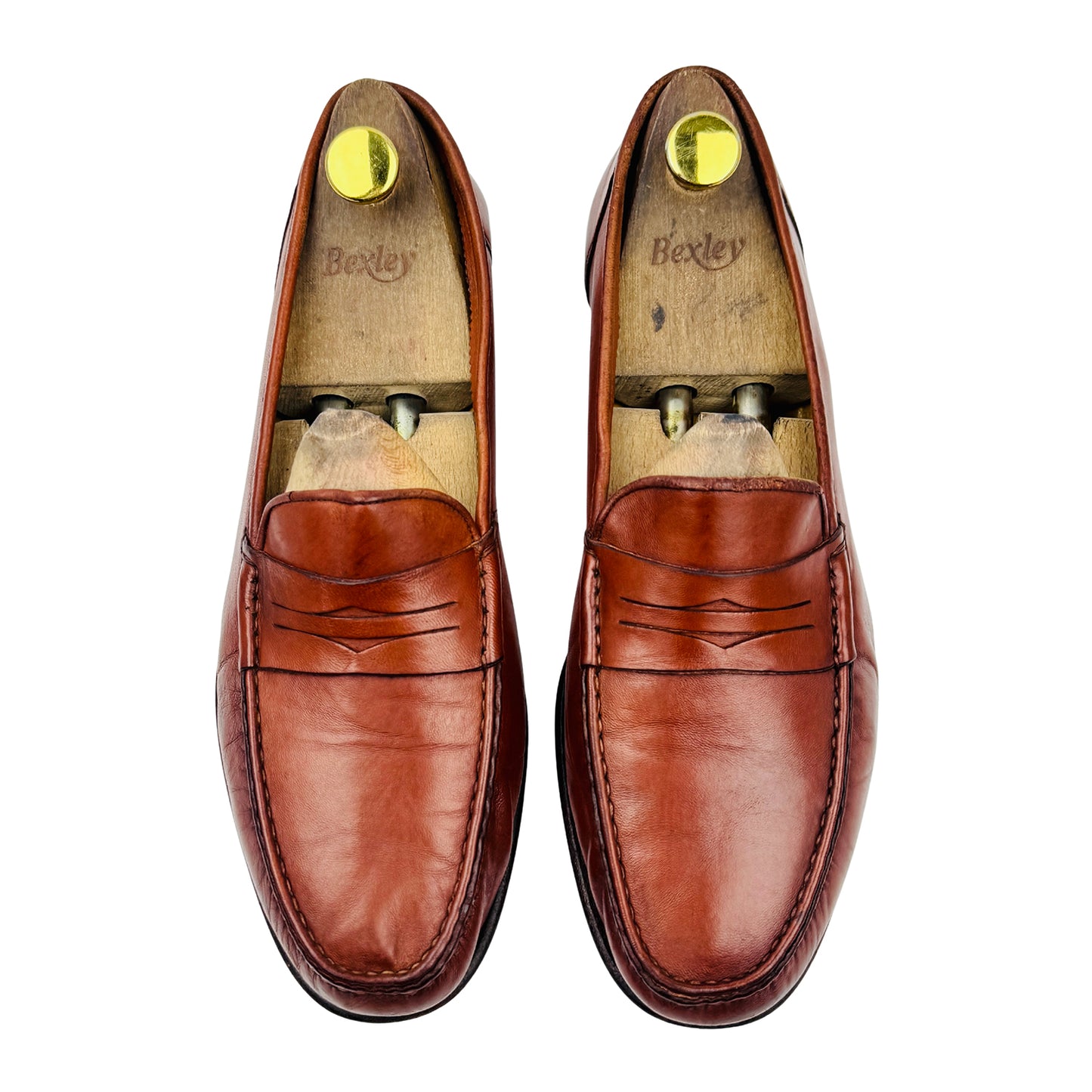 Santoni Men's Brown Penny Loafers (Size 43) - 20110015