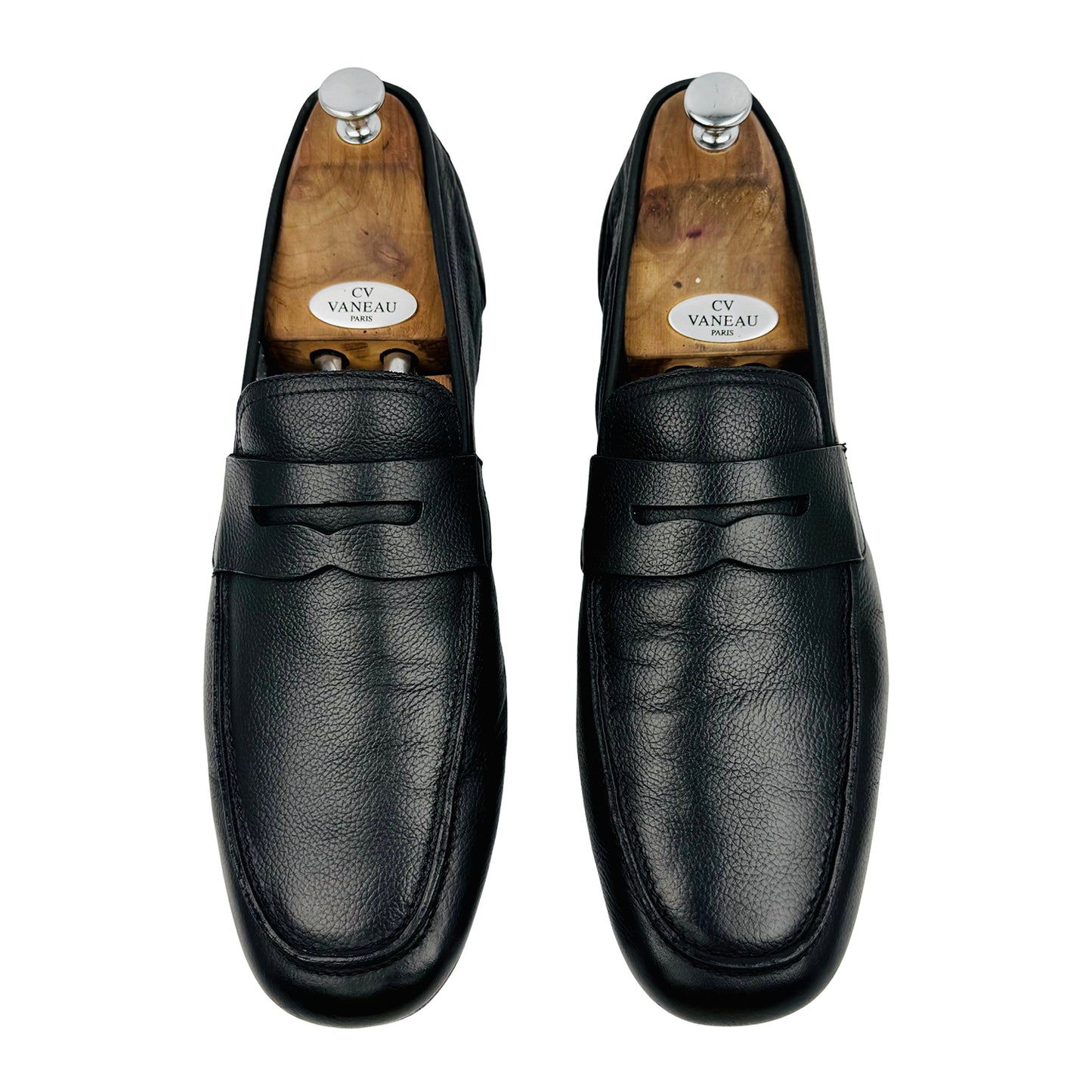 Bruno Magli Lastra Black Leather Loafers (Size 46)