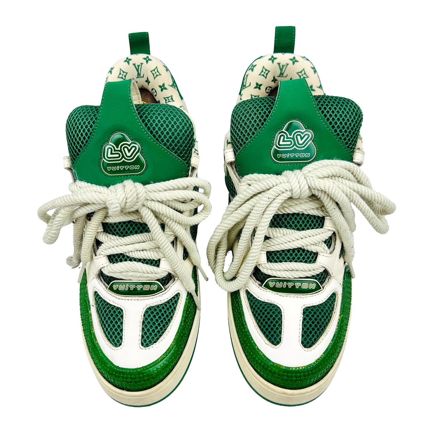 Louis Vuitton LV Skate 'Green White' Sneakers (Size 43) - 1AC520