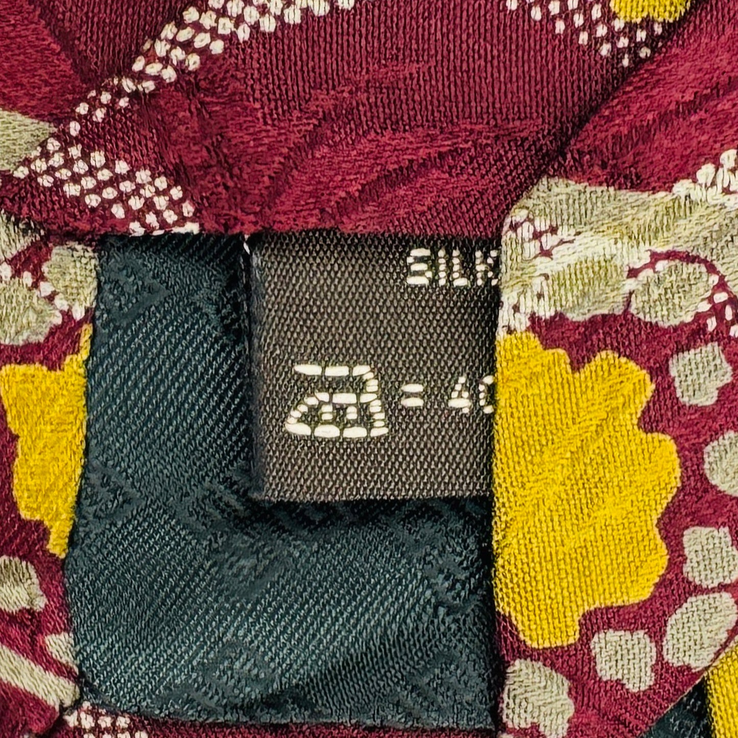 Givenchy Wine Red 'Geometric Pattern' Tie (Size Regular)