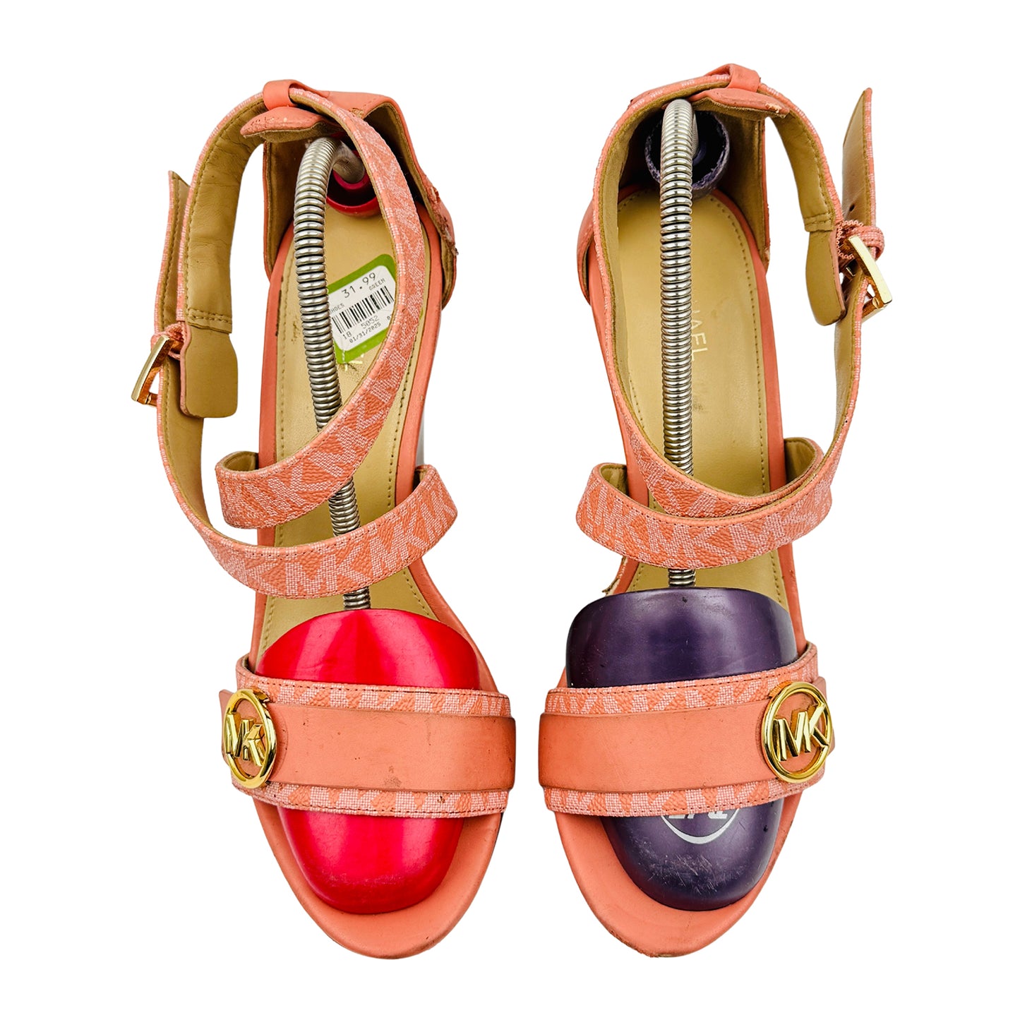 Michael Kors Carmen 'Sherbert' Wedge Heels (Size 38)