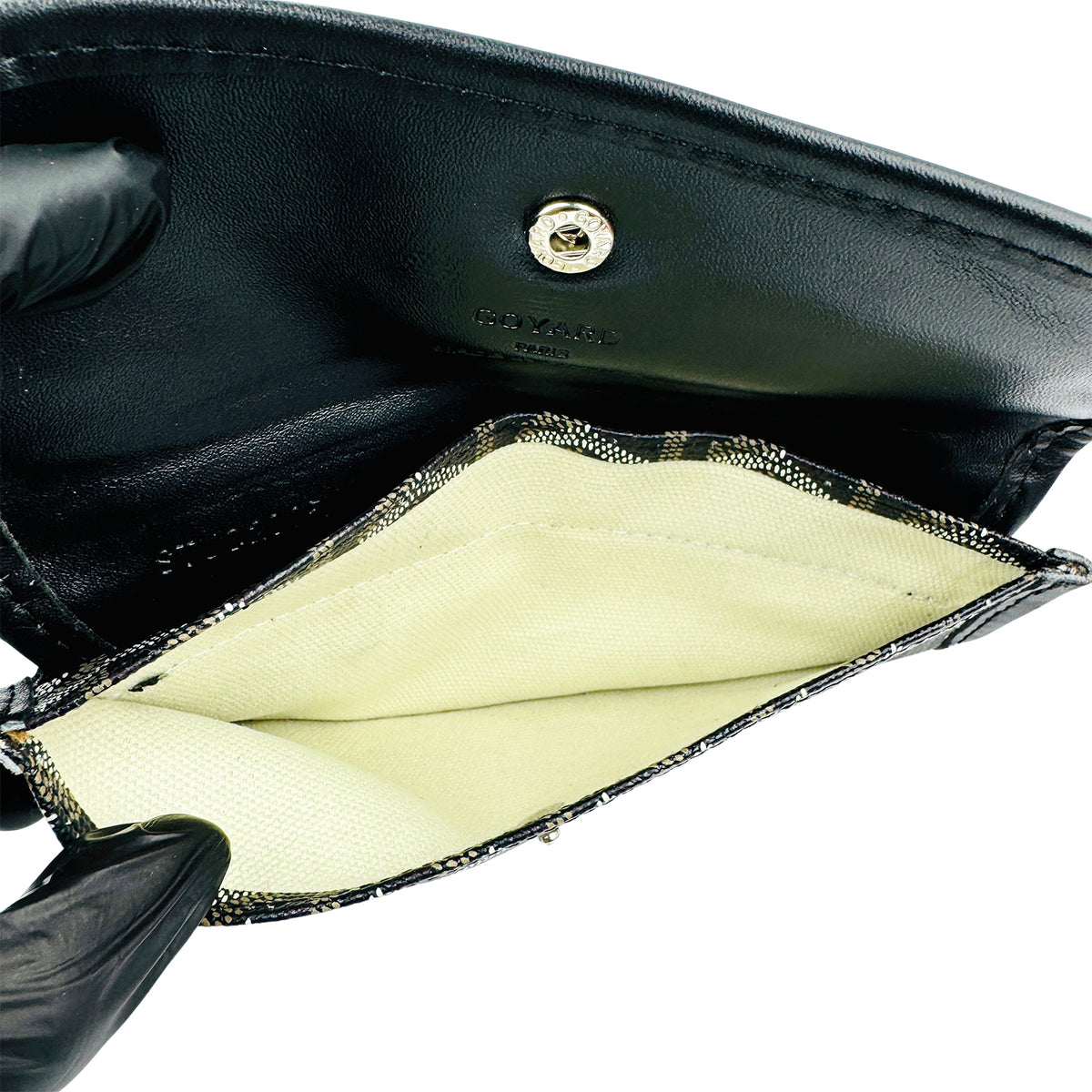 Goyard Saint Louis Goyardine Black Pouch