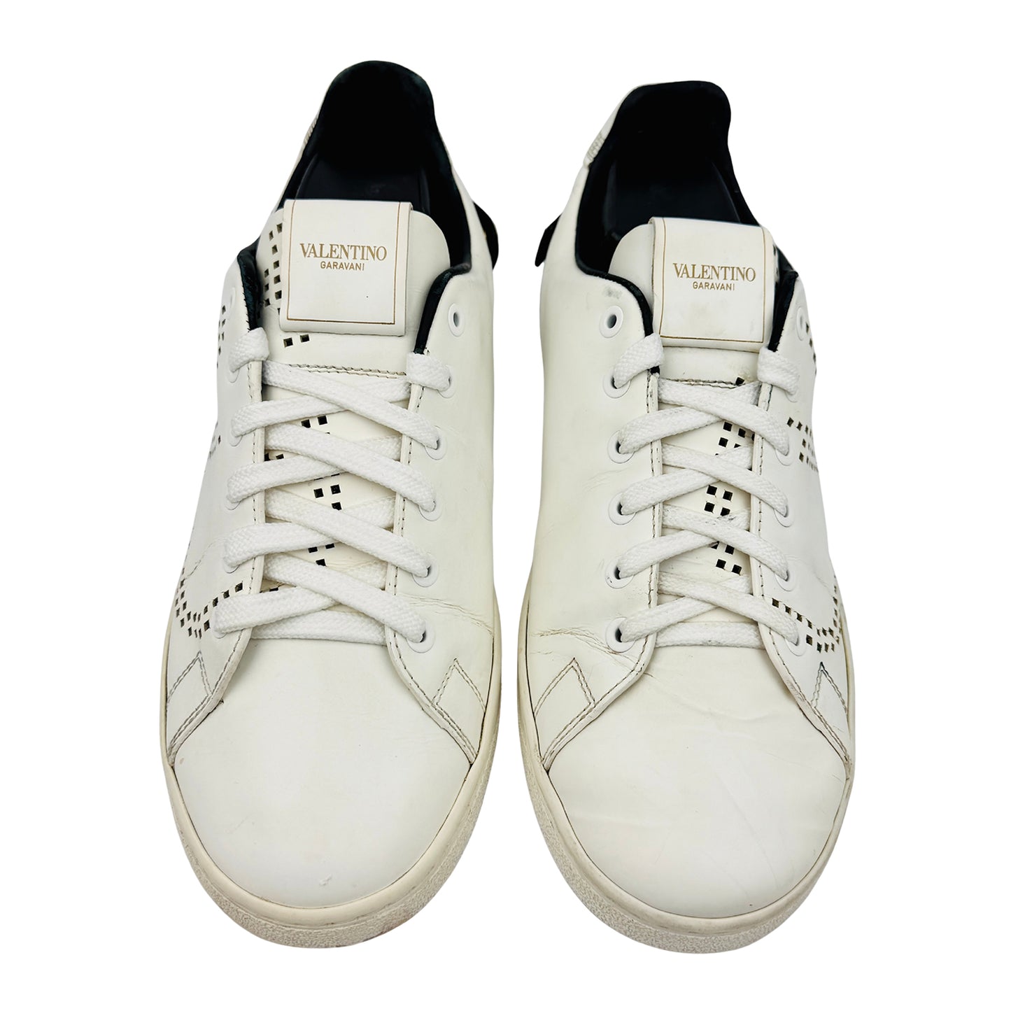 Valentino Garavani Backnet VLogo Perforated Sneakers (Size 40.5/41)