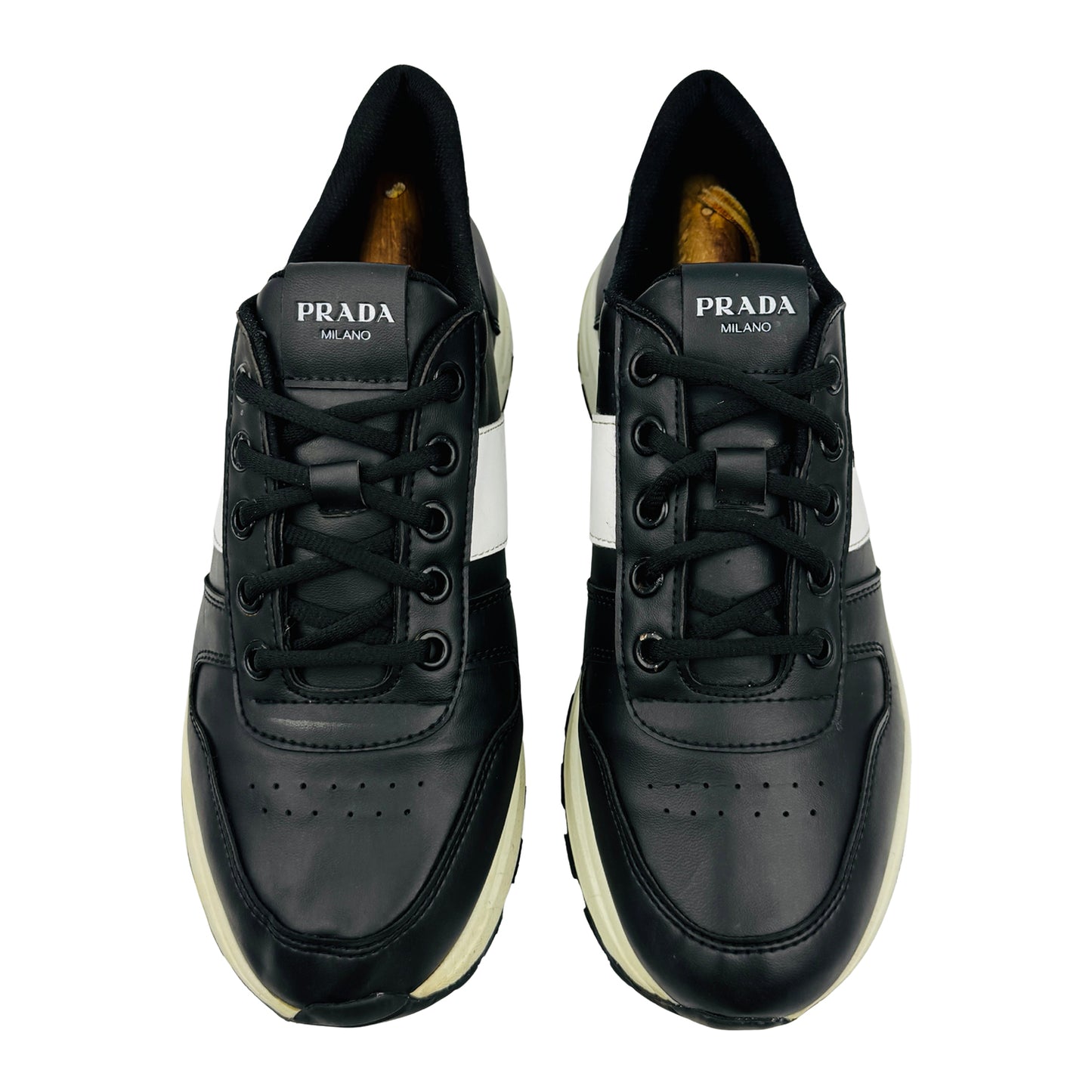 Prada Men's Prax 01 'Black White' Sneakers (Size 43)