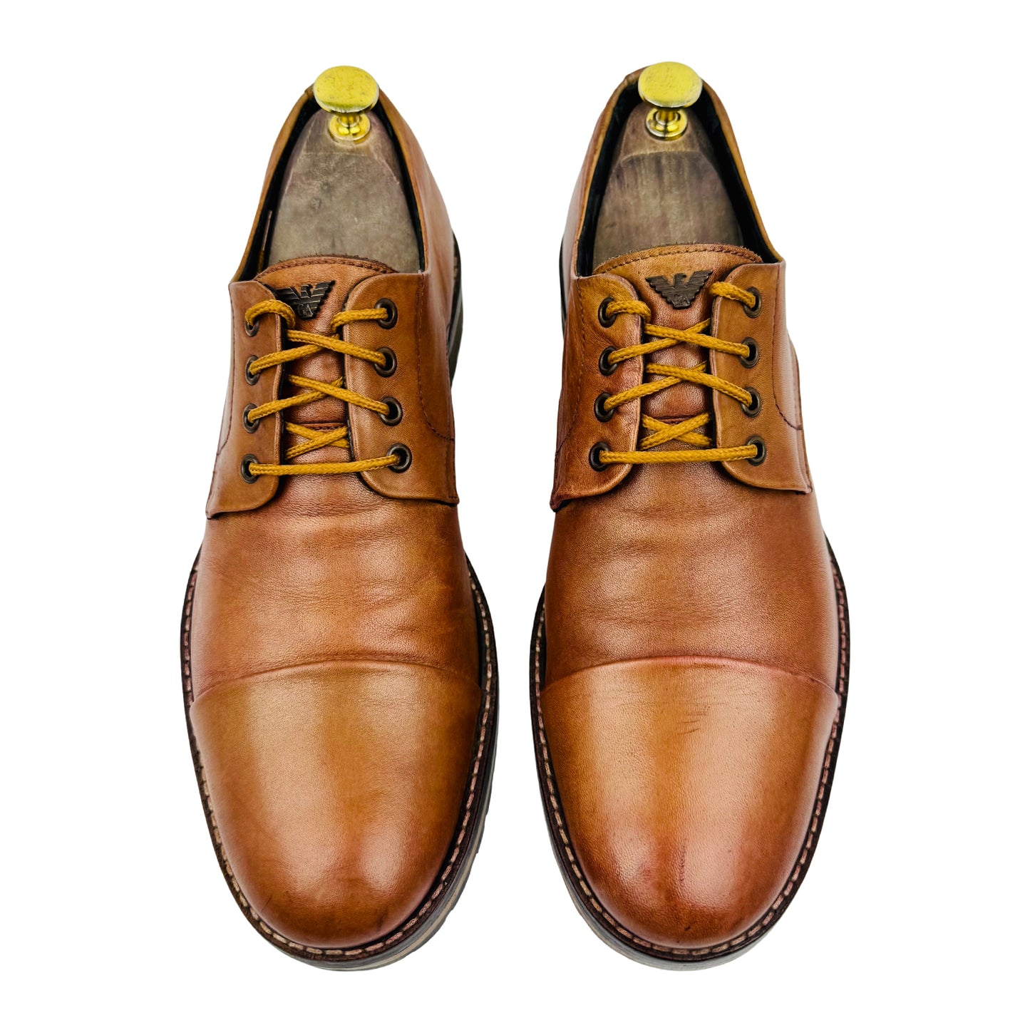 Armani Jeans Brown Leather Dress Shoes (Size 42.5)