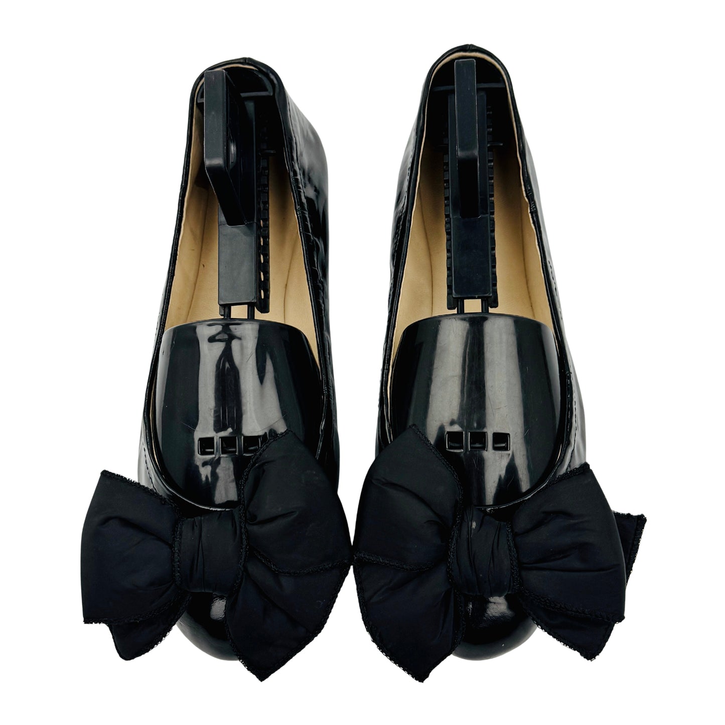 Prada Black Patent Leather Flats (Size 36.5) - 3F5455