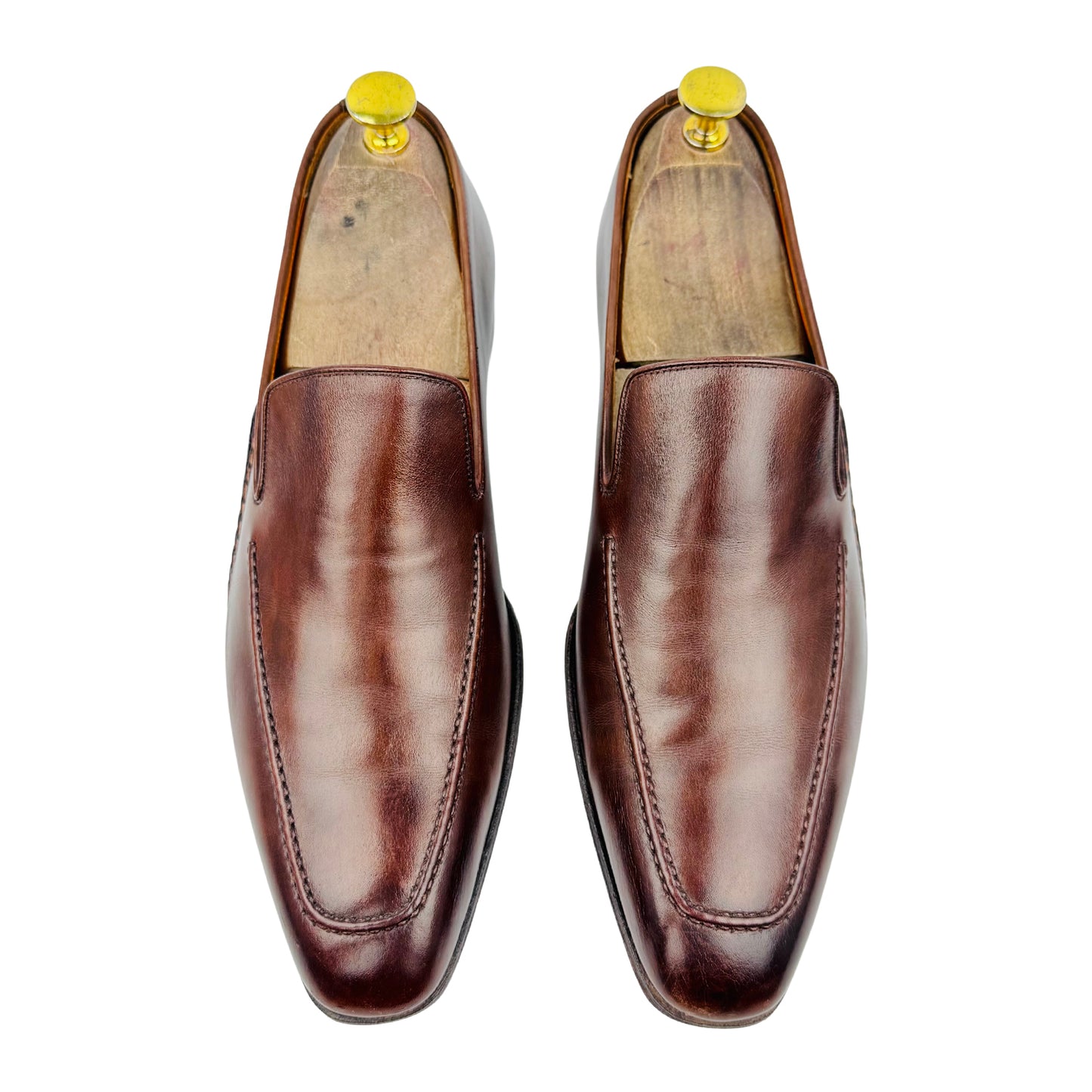 Magnanni Men's Brown Leather Loafers (Size 41/41.5)