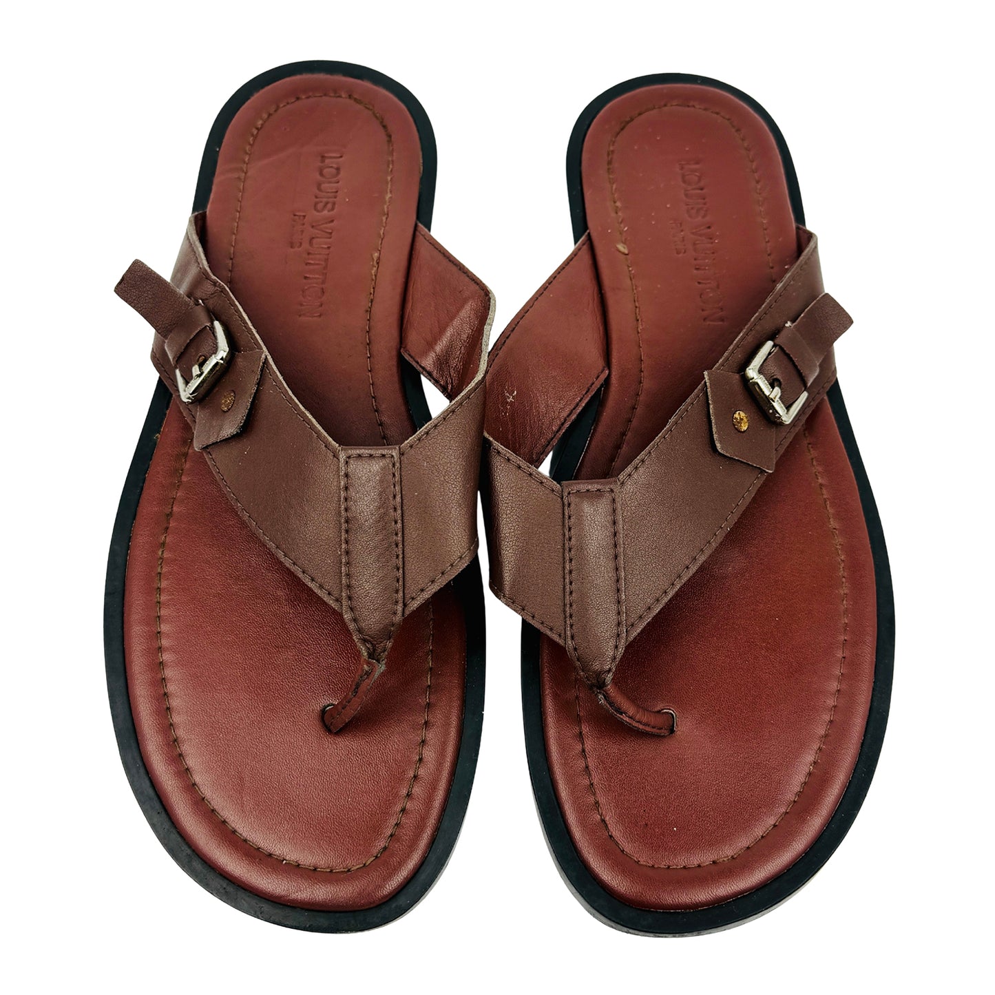 Louis Vuitton Men's Leather Sandal Slippers (Size 43)