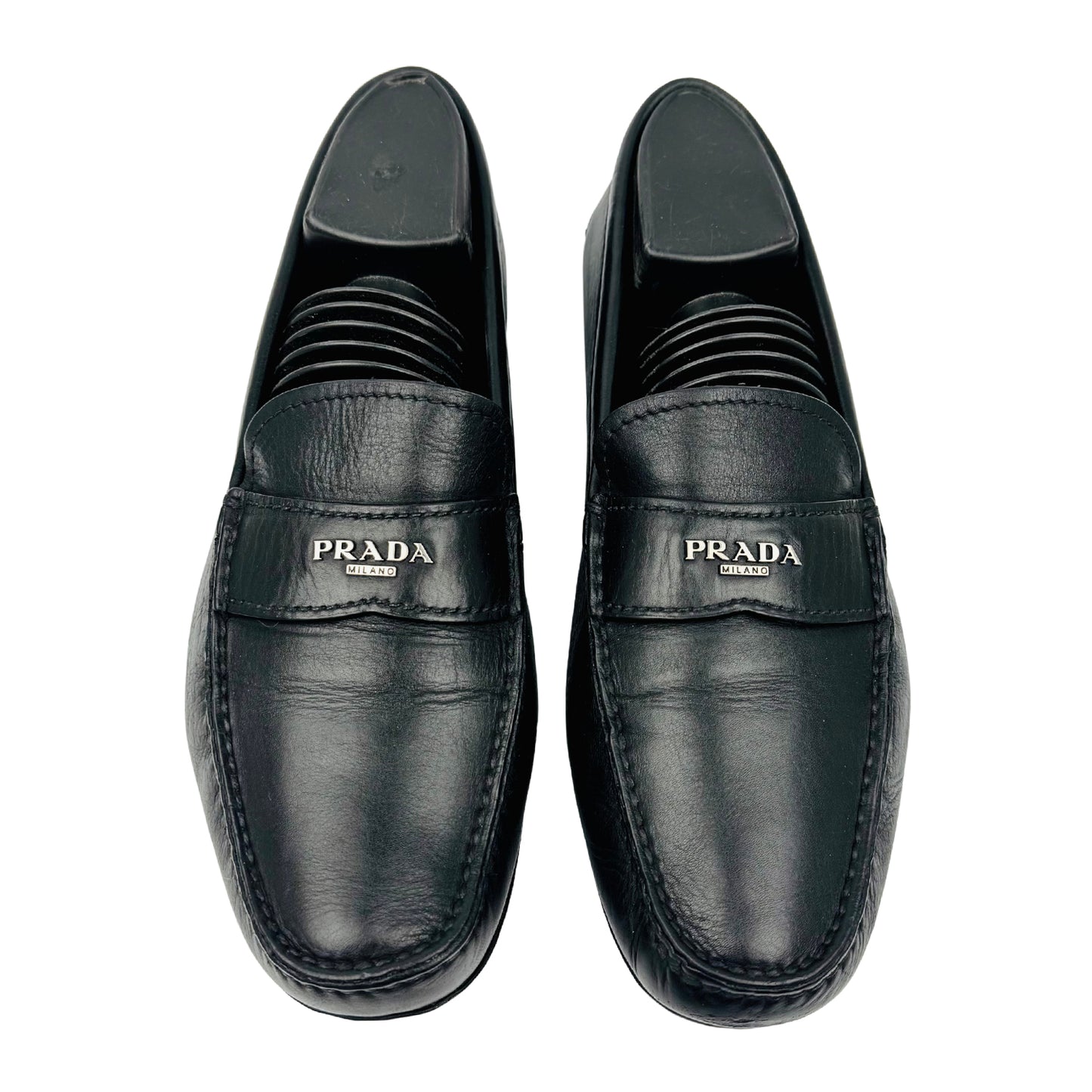 Prada Black Leather Loafers (Size 41/41.5) - 2DD007