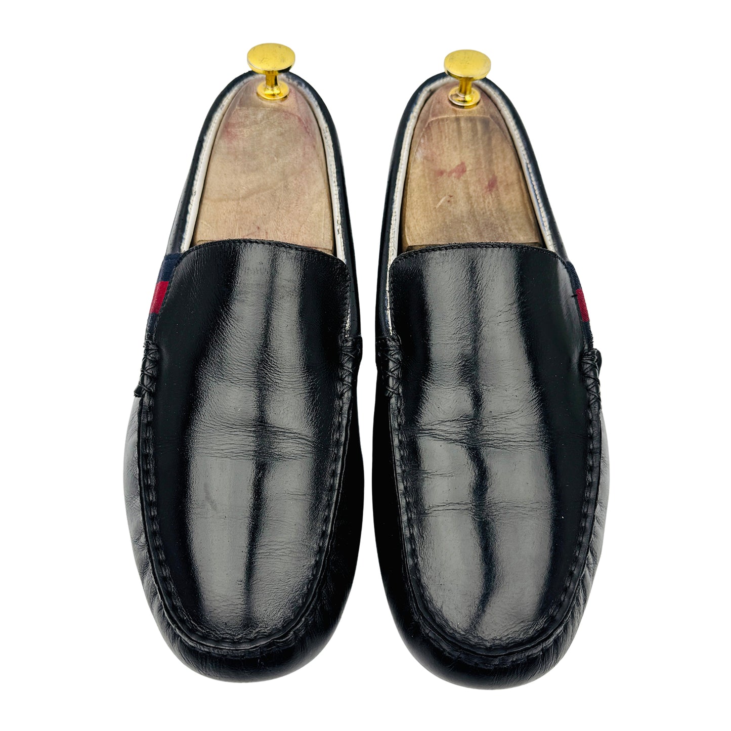 Gucci Men's Black Leather Loafers (Size 41.5/42)