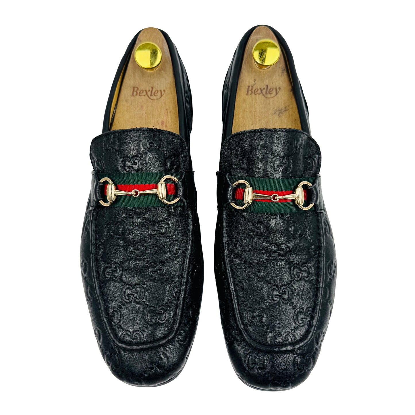 Gucci Men's GG Embossed Leather Loafers (Size 43/43.5)