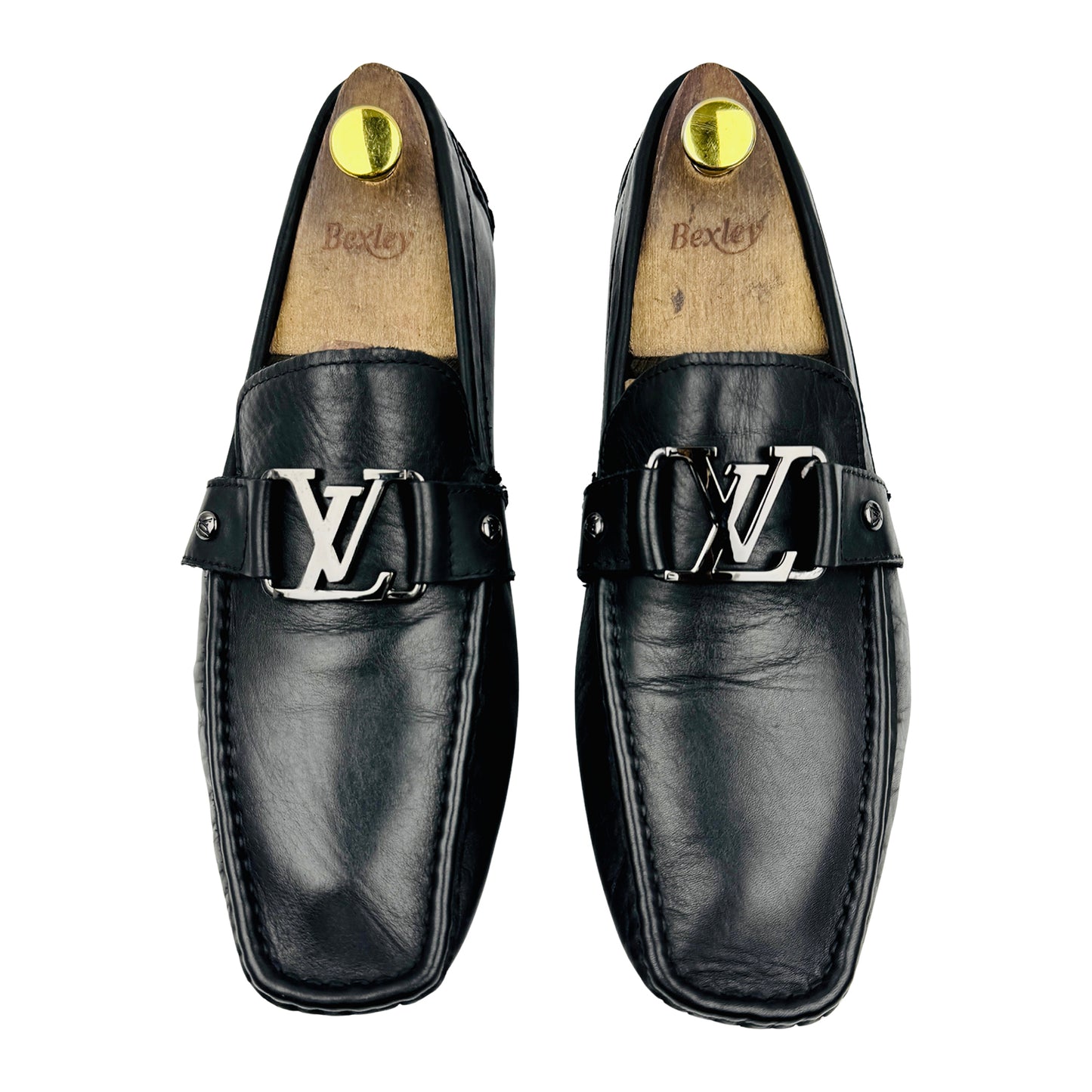 Louis Vuitton Monte Carlo Black Leather Loafers (Size 43) - 1A8F6K