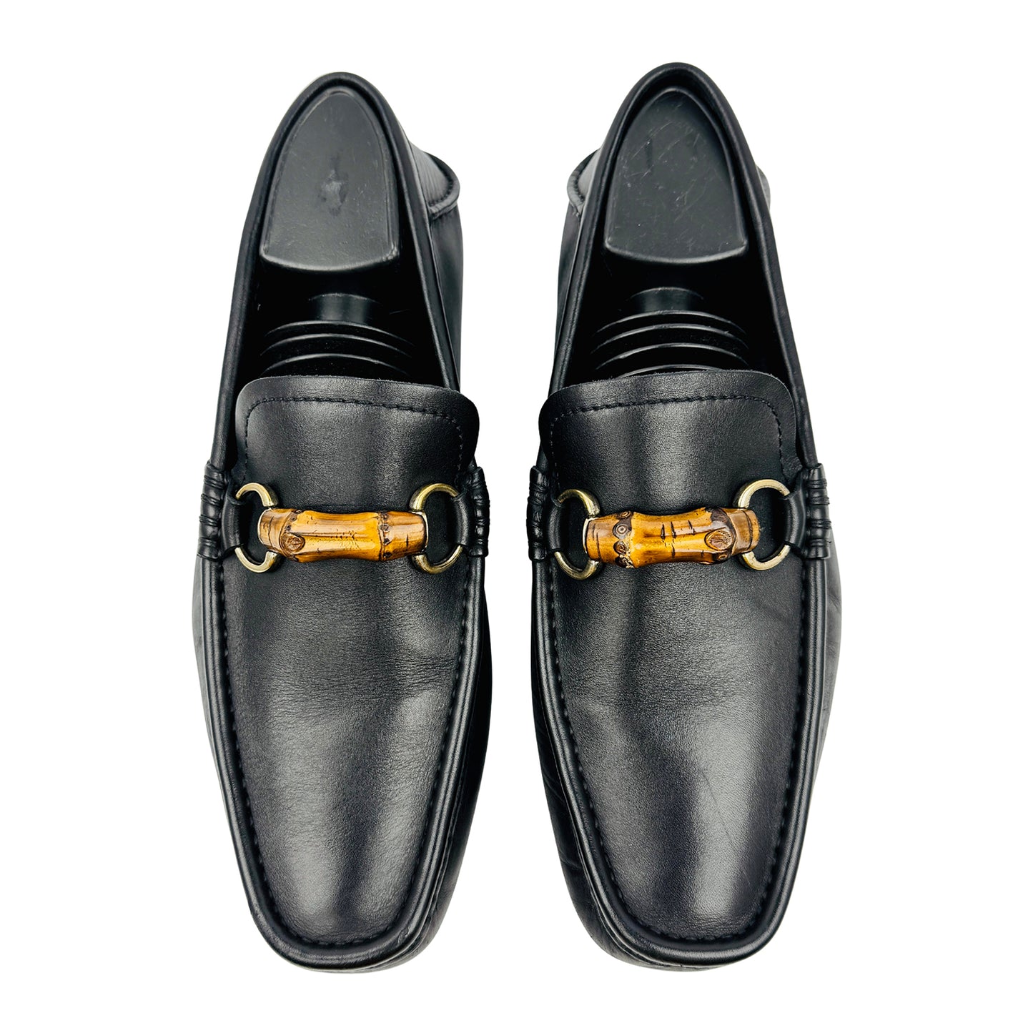 Gucci Bamboo Horsebit Black Loafers (Size 41) - 138204