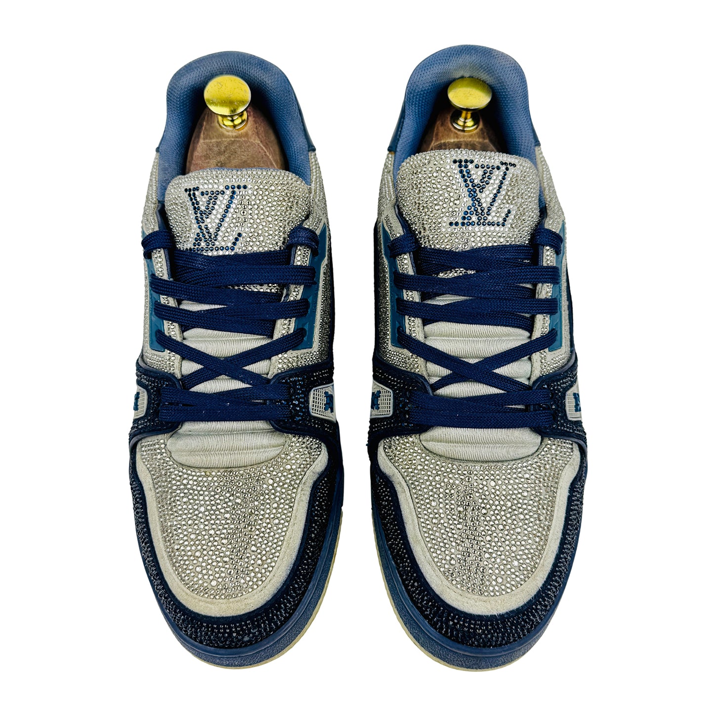 Louis Vuitton LV Trainer Crystal 'Marine' Sneakers (Size 41)