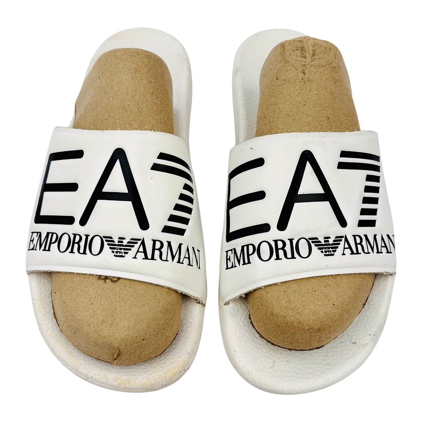 Emporio Armani EA7 Sliders with Oversized Logo Slides (Size 42/42.5) - XCP001 XCC22 00001
