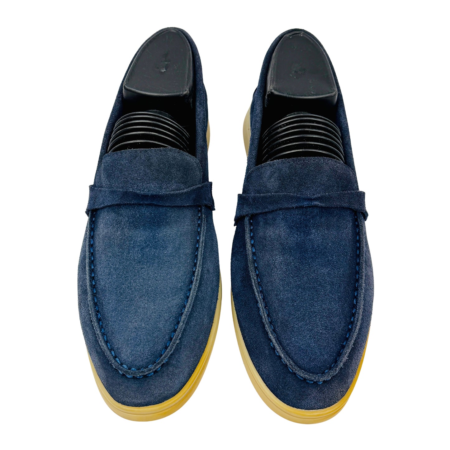Loro Piana Summer Walk Blue Loafers (Size 38/38.5) - H 18068