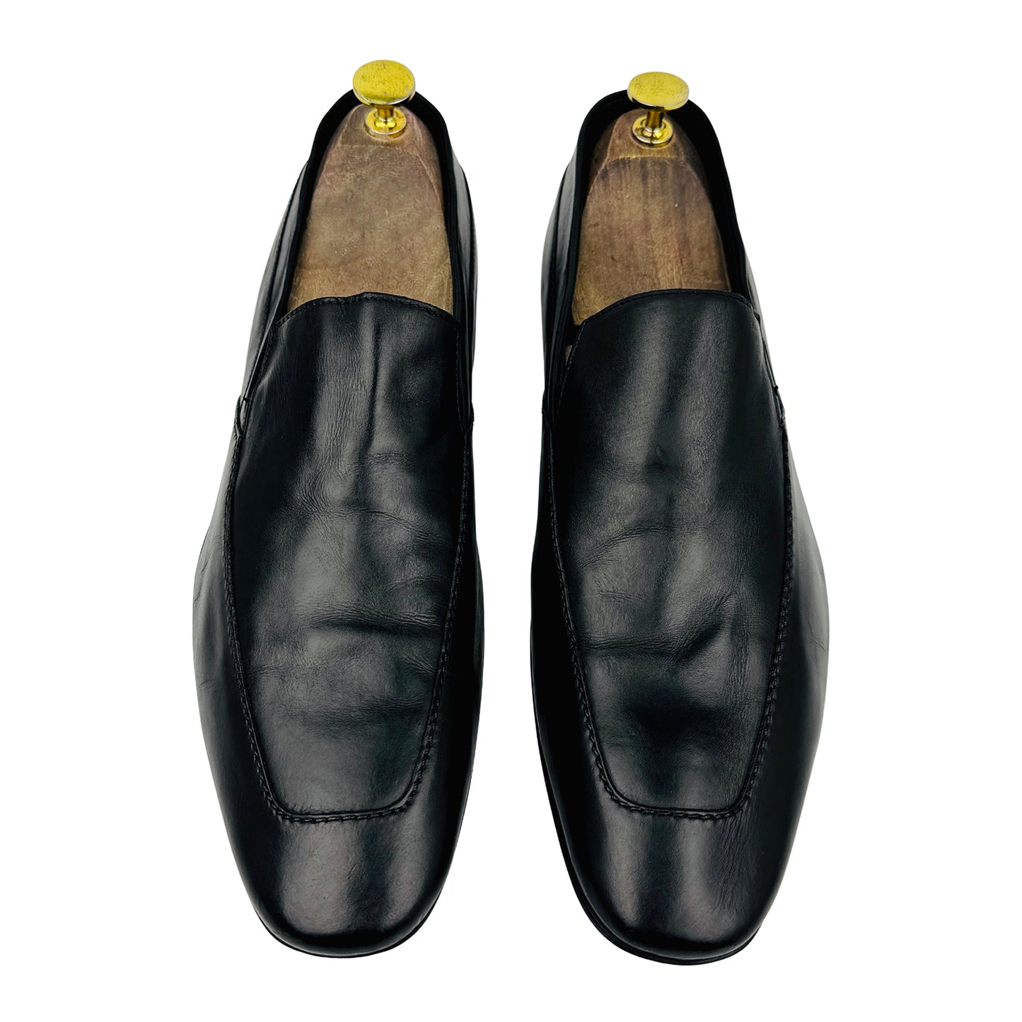 Hugo Boss Men's Black Leather Loafers (Size 42.5/43)