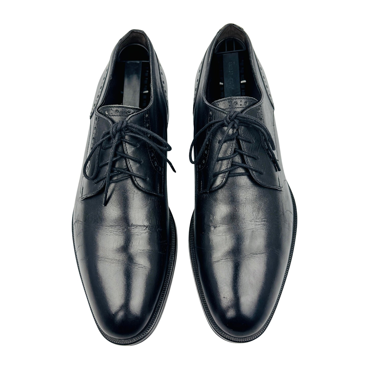 Ermenegildo Zegna Black Derby Shoes (Size 41)
