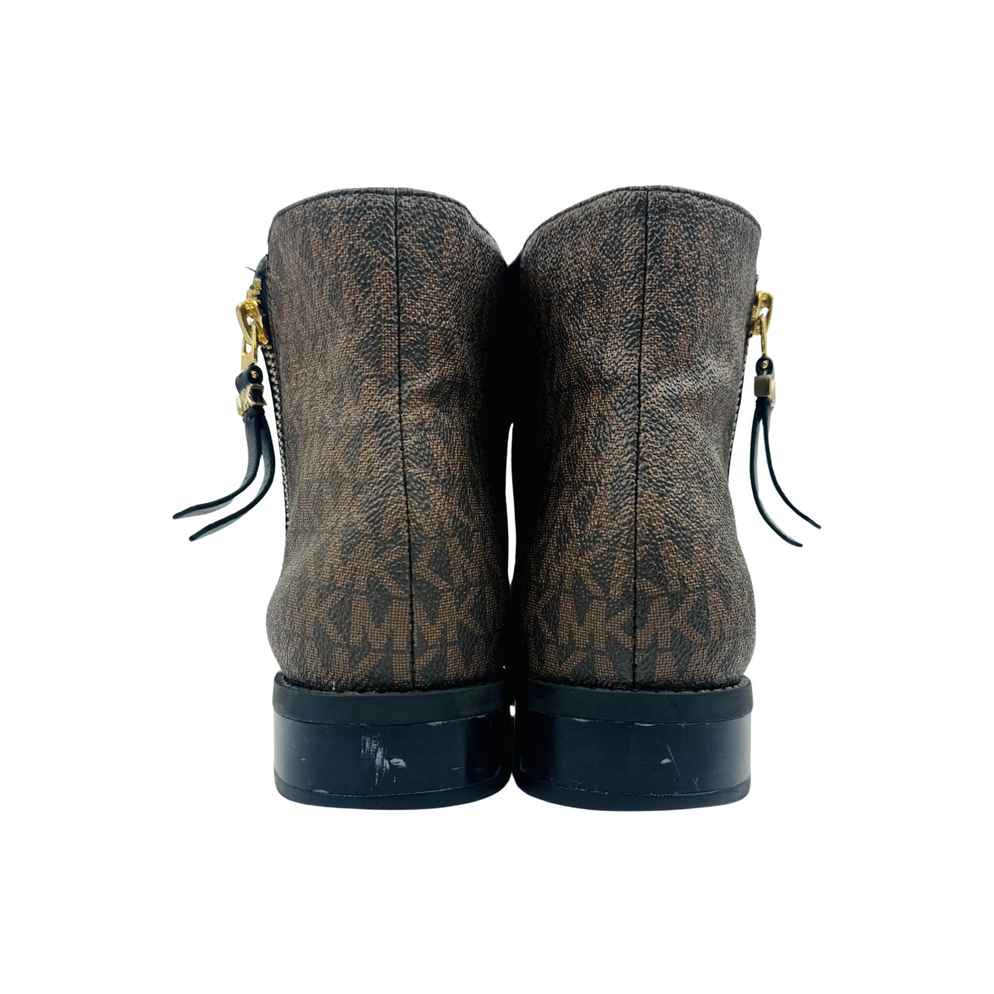 Michael Kors Britt Signature Logo Trim Ankle Boot (Size 37.5)