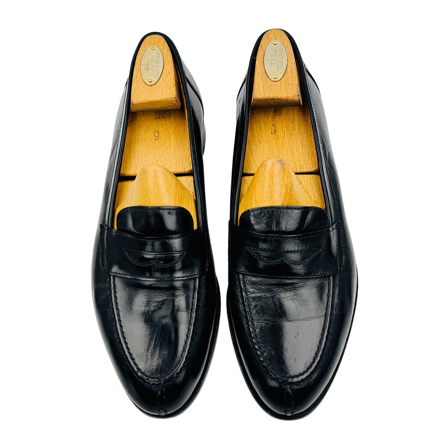 Church’s Men's Black Leather Penny Loafers (Size 42.5)