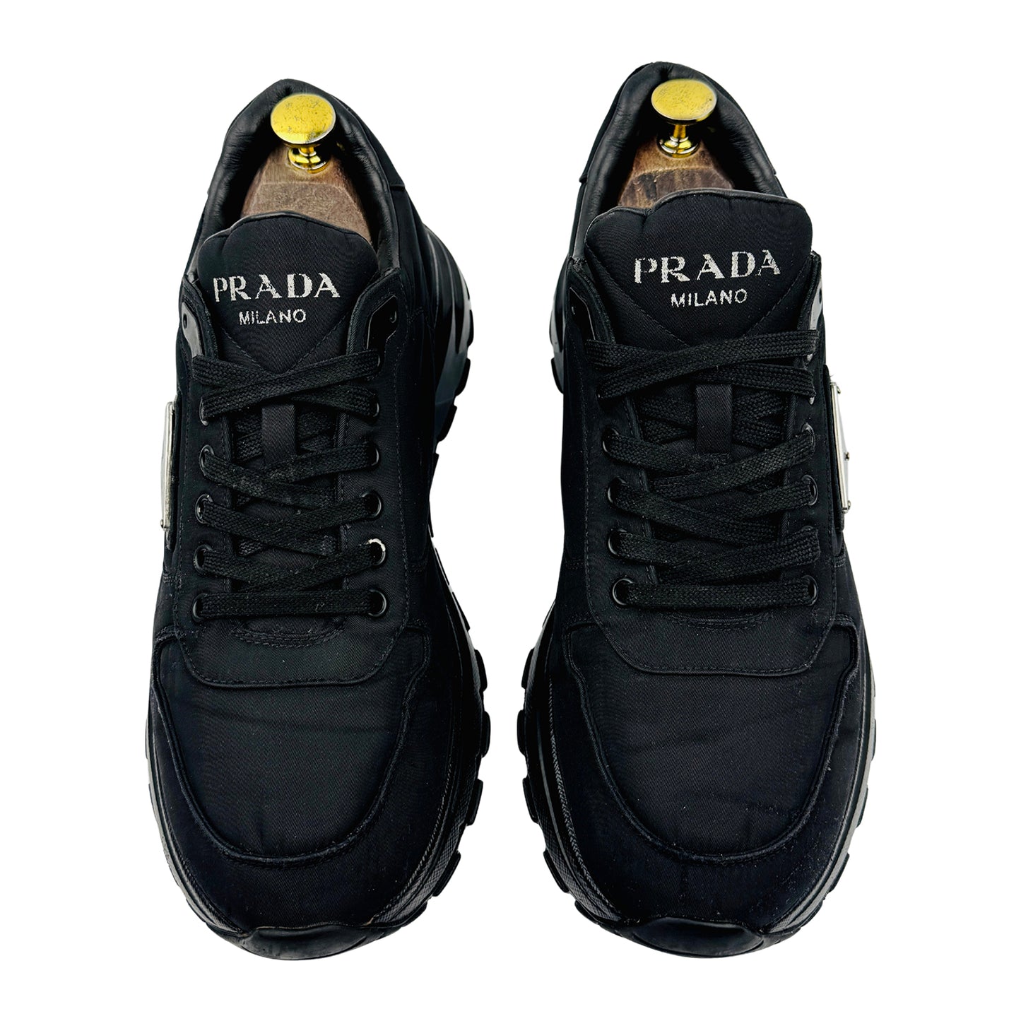 Prada Prax 01 Black Re-Nylon Sneakers (Size 42)
