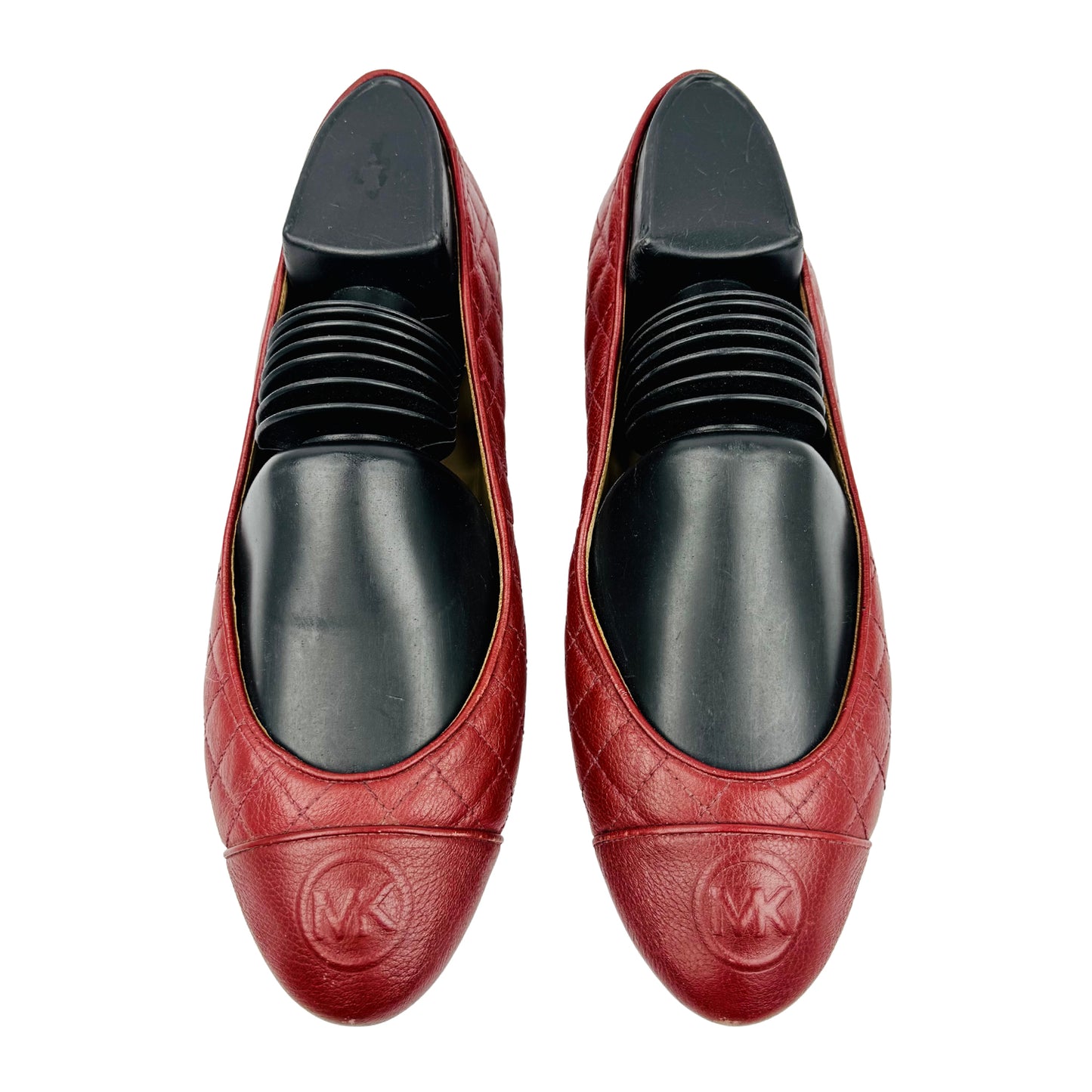 Michael Kors 'Deep Red' Leather Flats (Size 38.5)